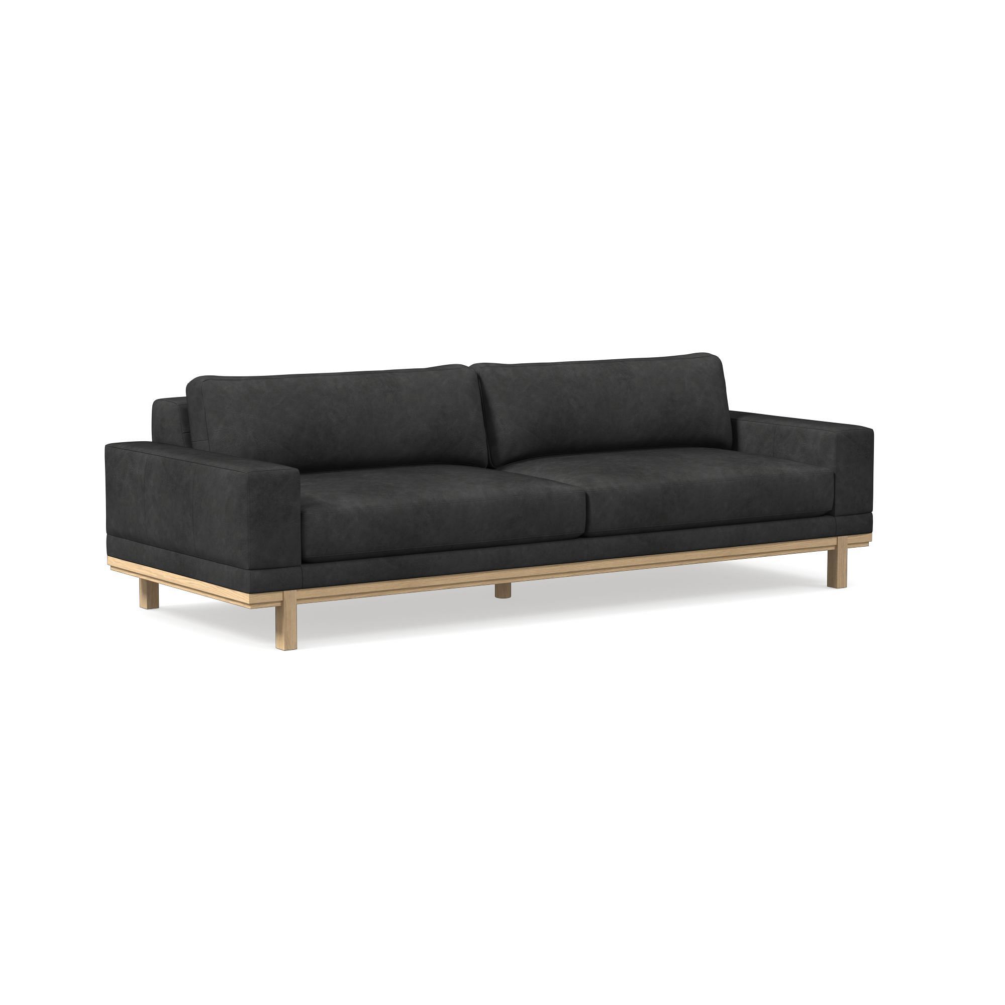 Dewitt Leather Sofa (76"–96") | West Elm