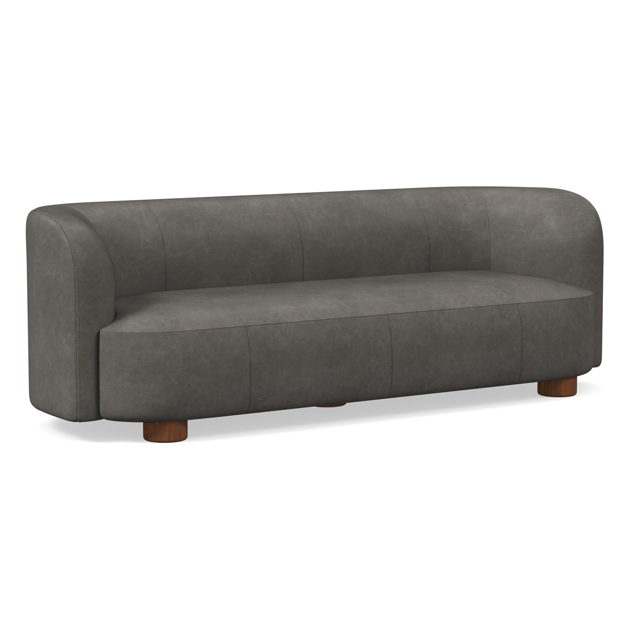 Laurent Leather Sofa (76"–96") | West Elm