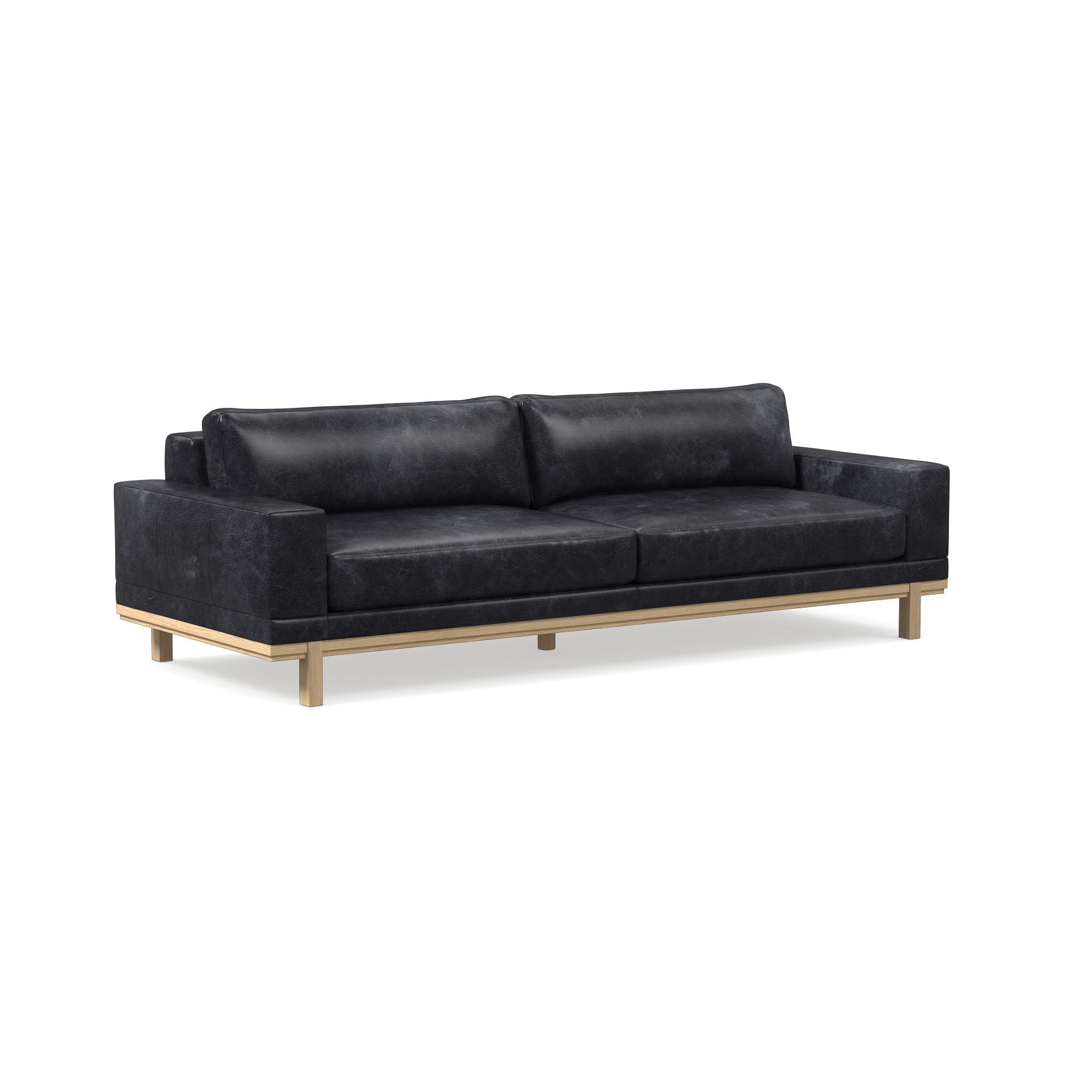 Dewitt Leather Sofa (76"–96") | West Elm