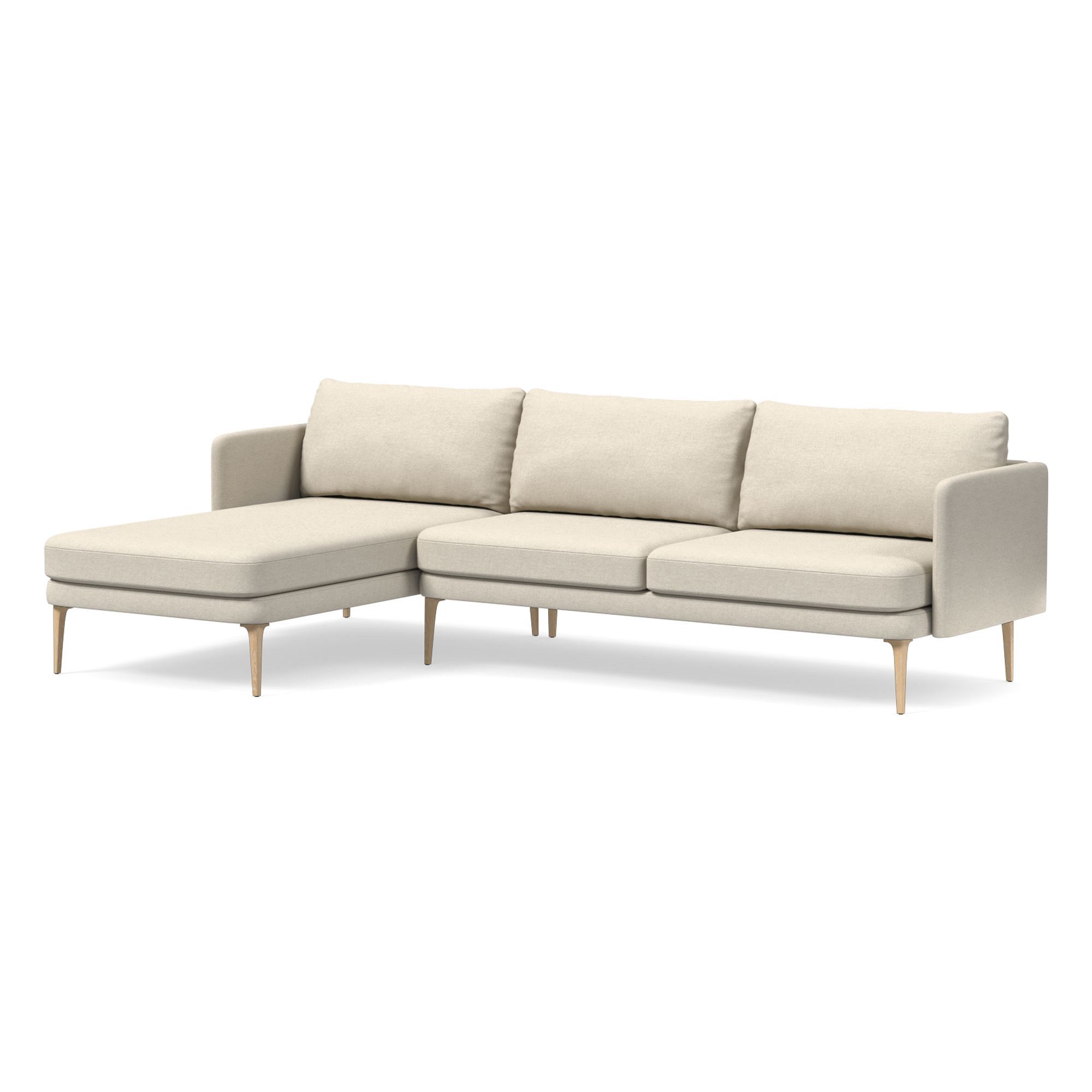 Auburn 2-Piece Chaise Sectional (107") | West Elm