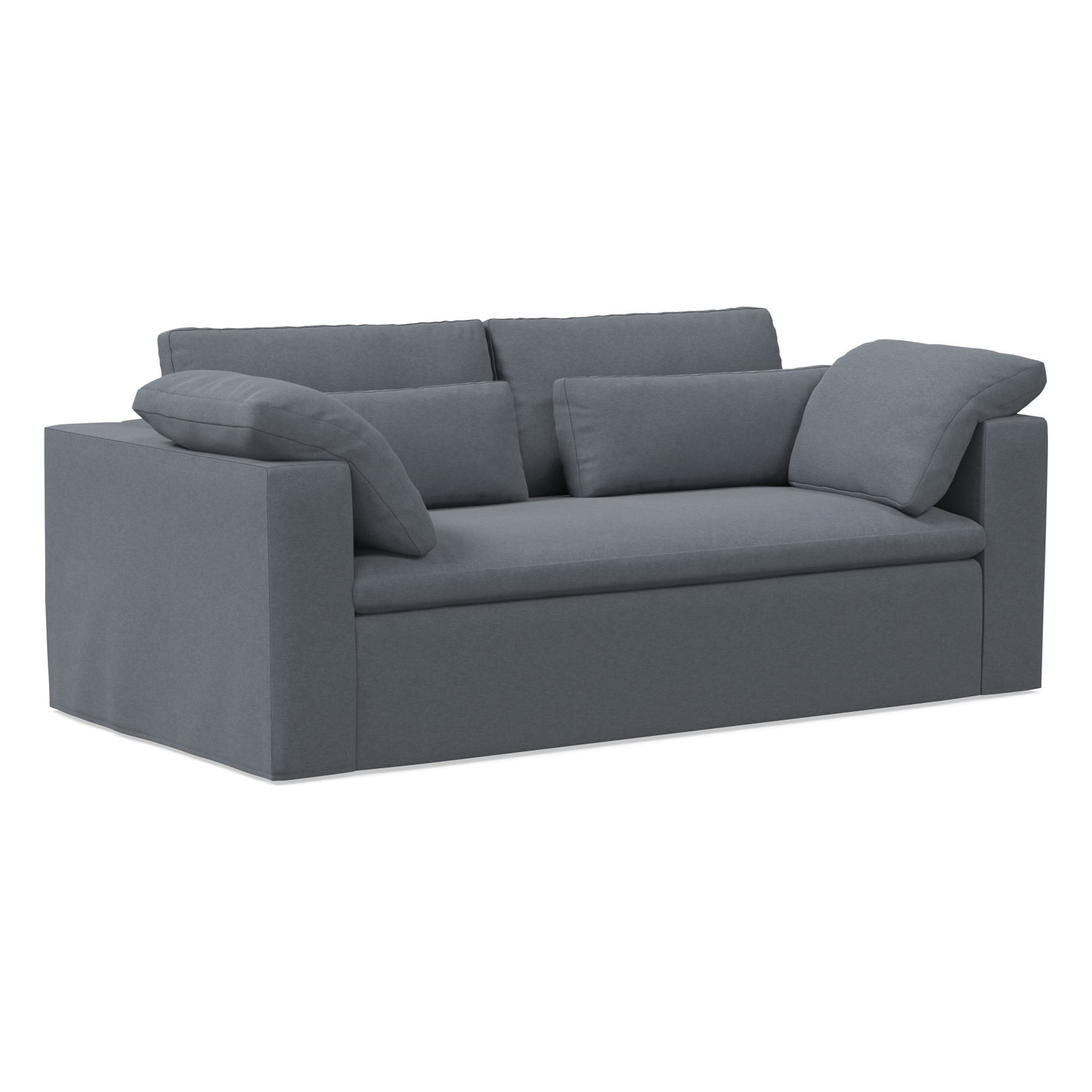 Harmony Modular Skirted Slipcover Sofa (82"–92") | West Elm