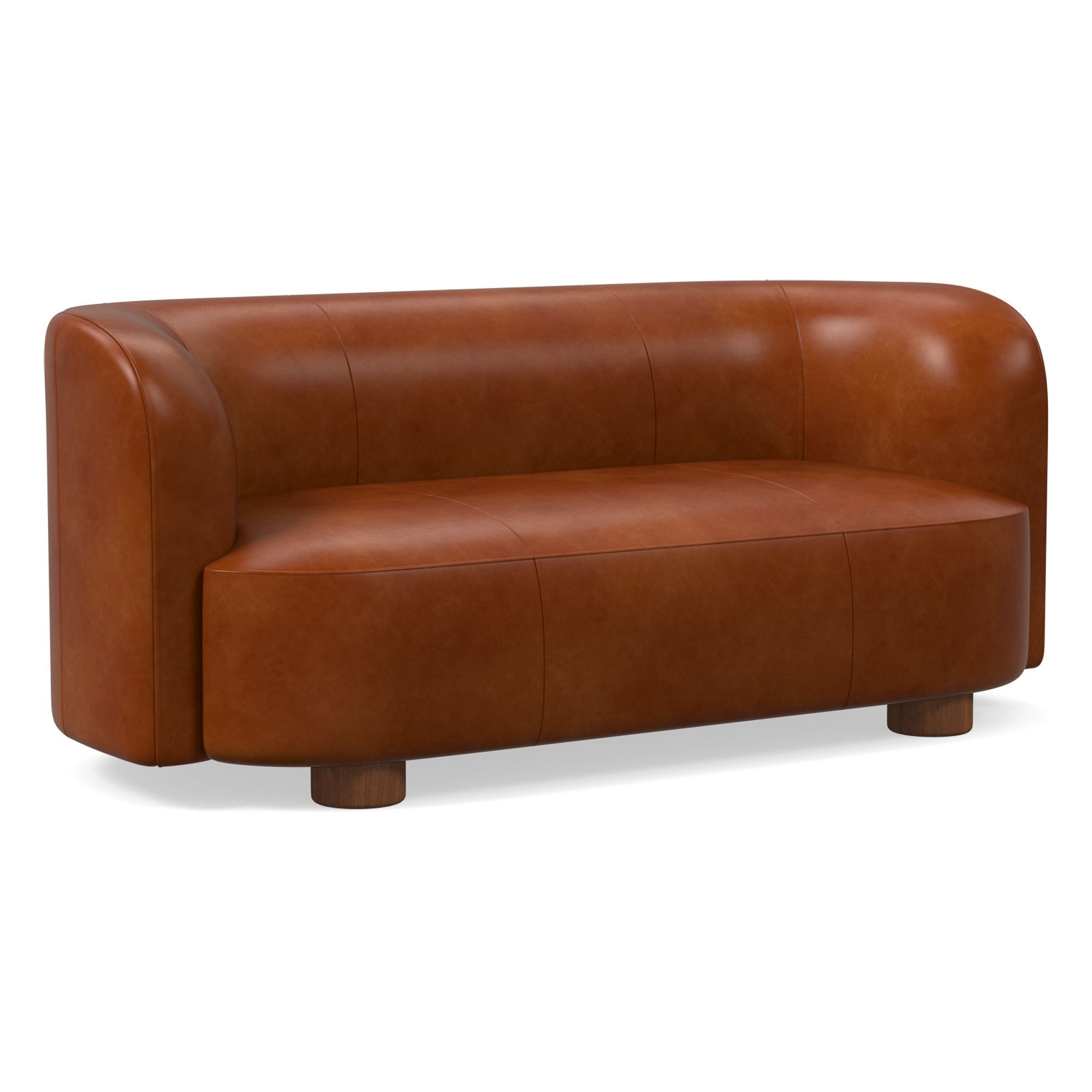 Laurent Leather Sofa (76"–96") | West Elm