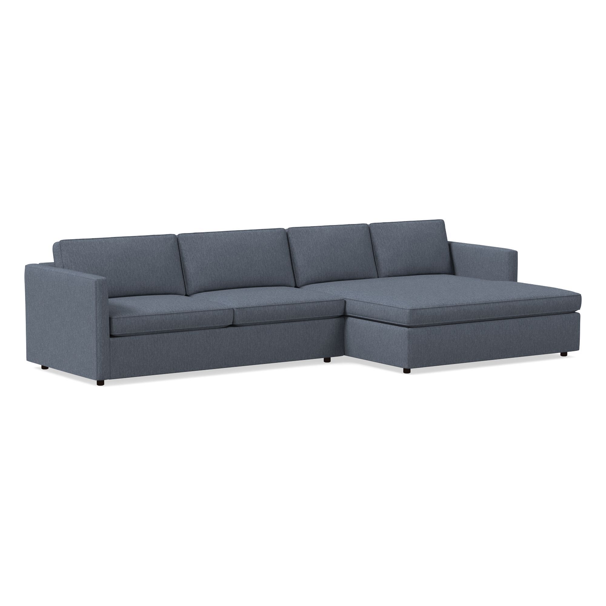 Harris Double Wide Chaise Sectional | Sofa With West Elm