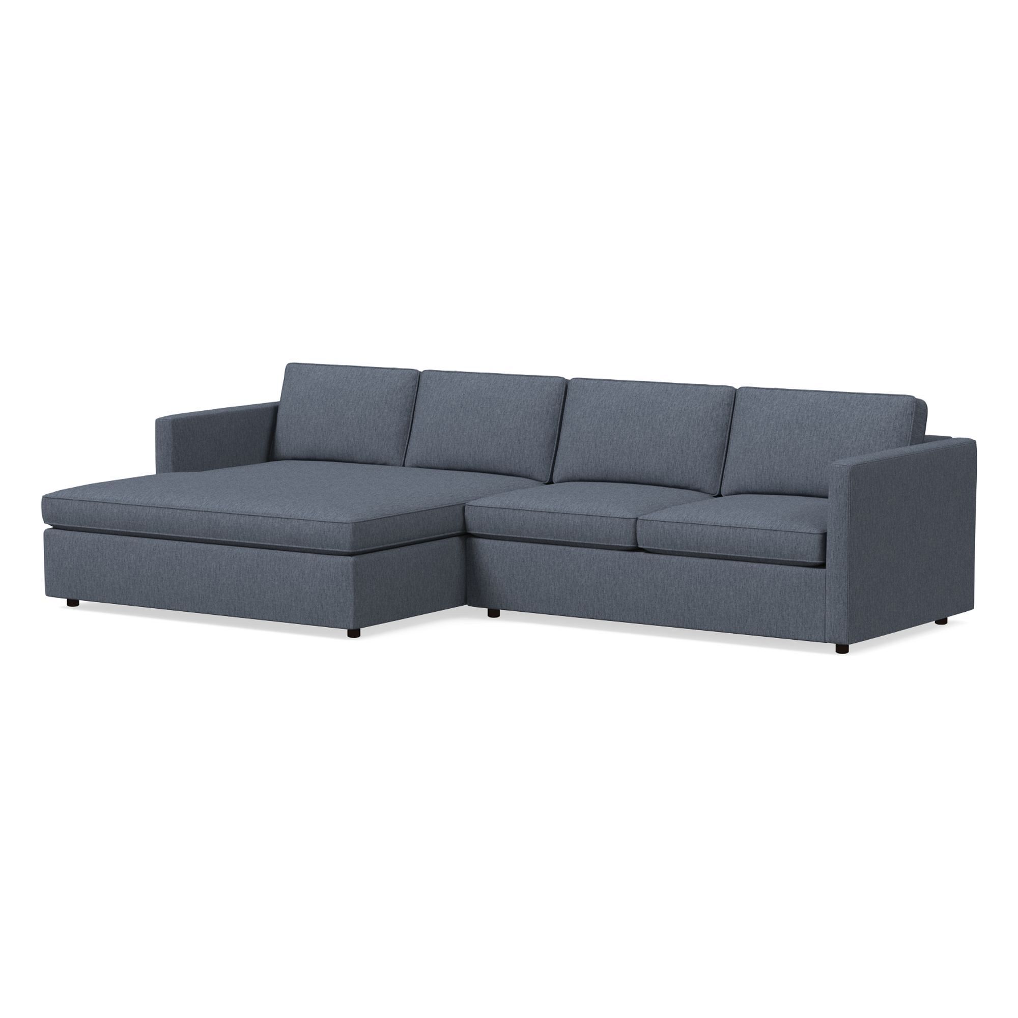 Harris Double Wide Chaise Sectional | Sofa With West Elm