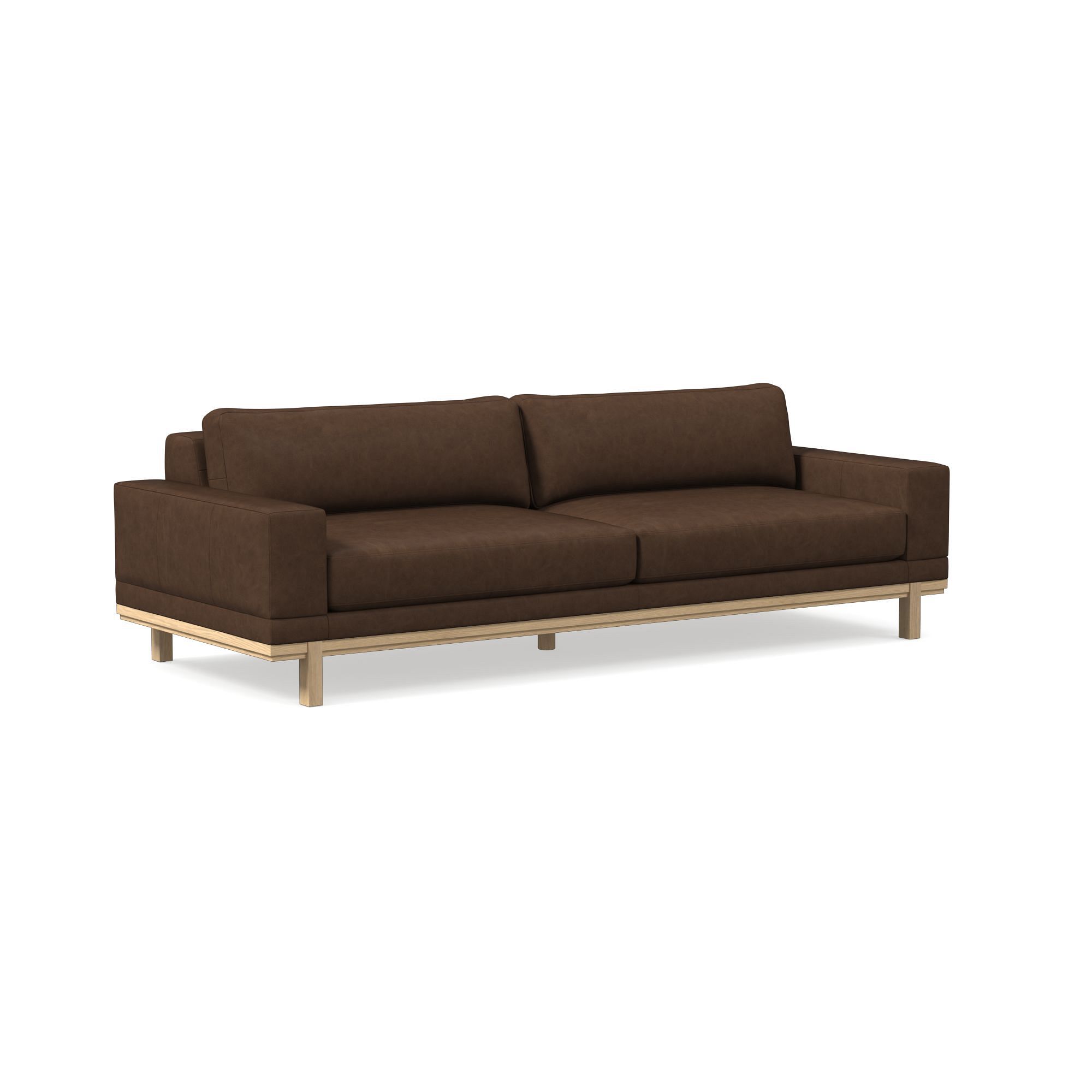 Dewitt Leather Sofa (76"–96") | West Elm