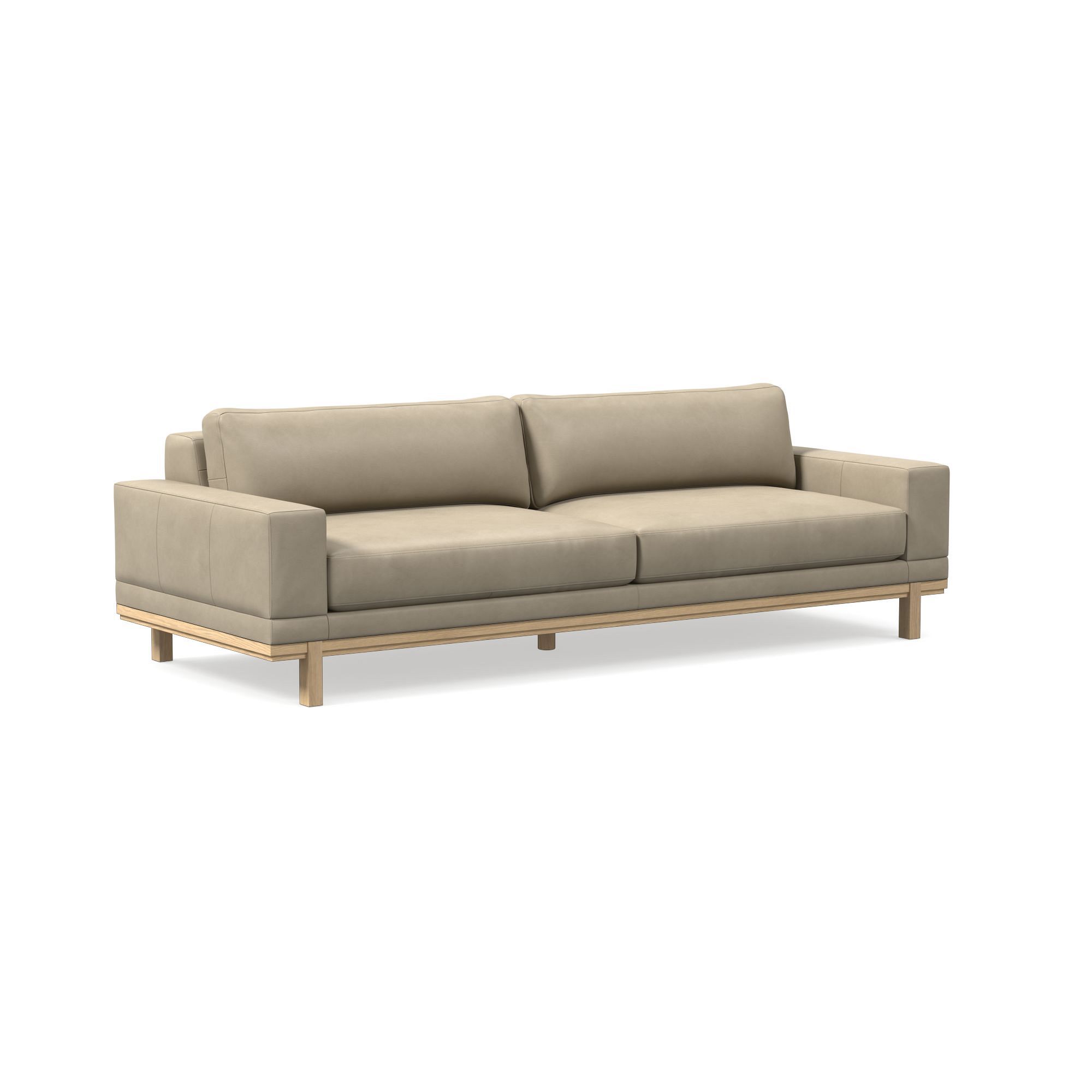 Dewitt Leather Sofa (76"–96") | West Elm