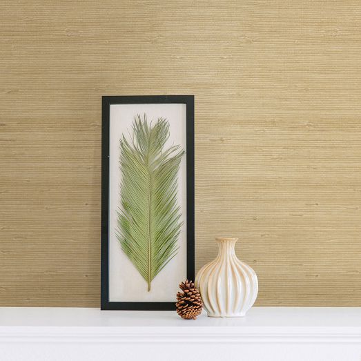 Natural Cream Grasscloth Wallpaper West Elm