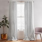 Cotton Canvas Fragmented Lines Curtains (Set of 2) - Black