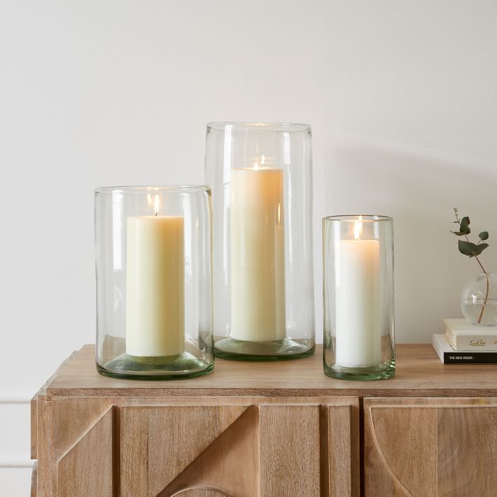 Pure Recycled Glass Candleholders