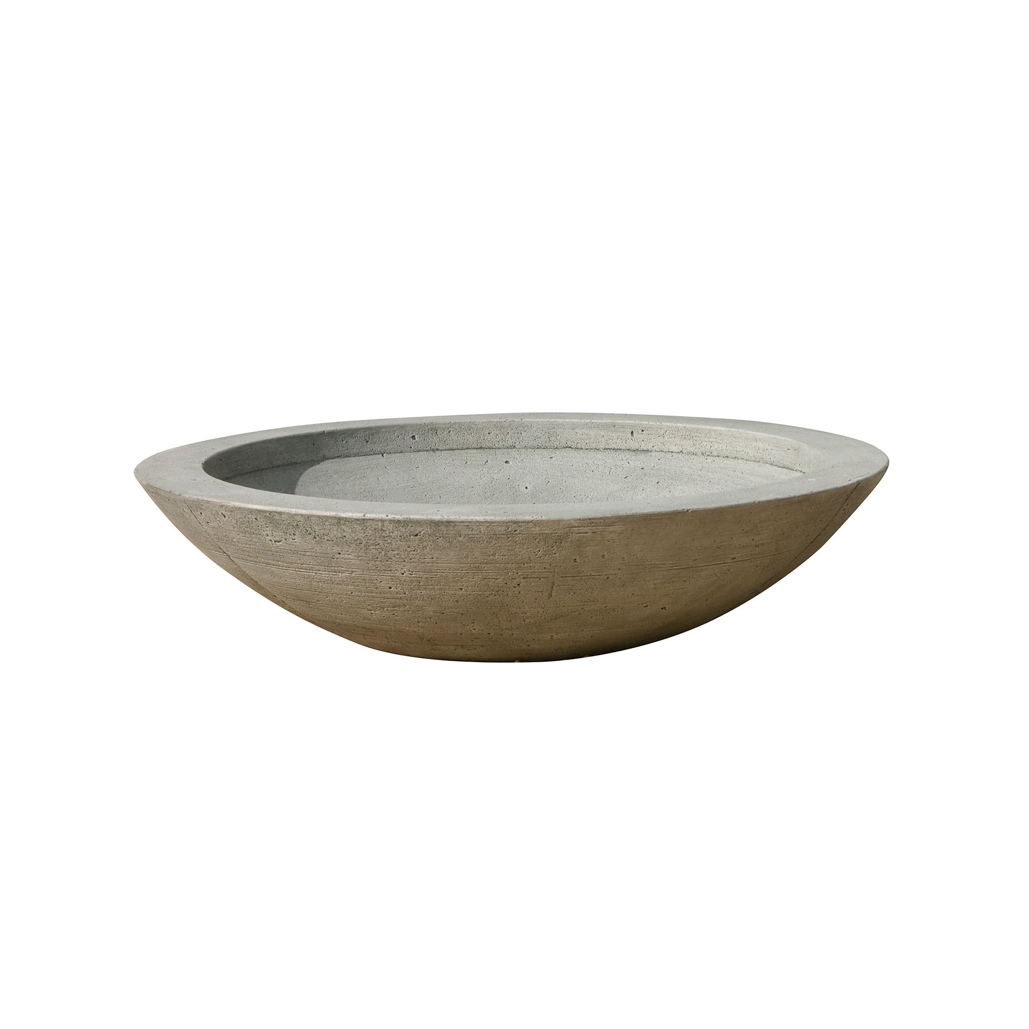 Zen Cast Stone Indoor/Outdoor Bowl Planter | West Elm