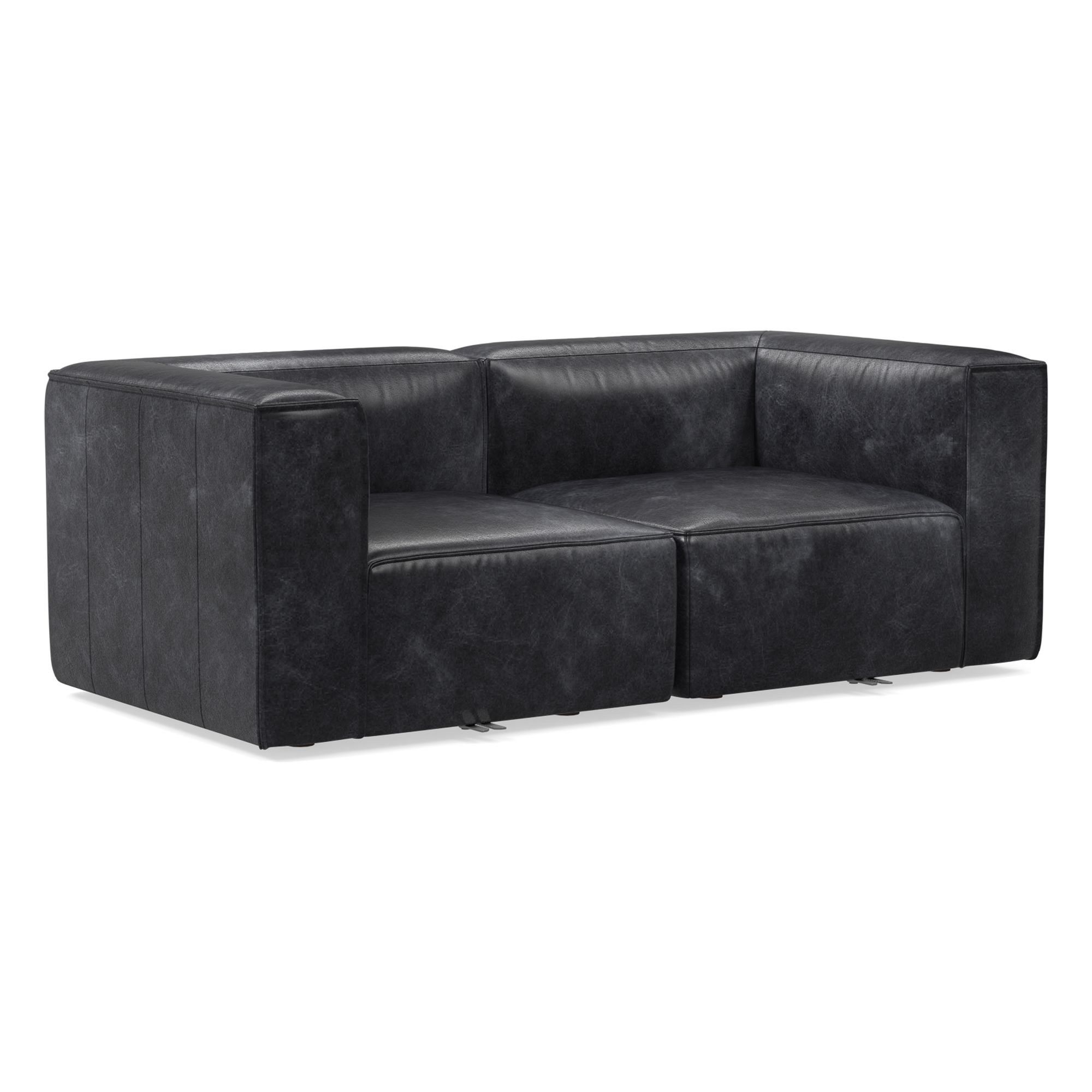 Remi Leather Modular Sofa (72"–108") | West Elm