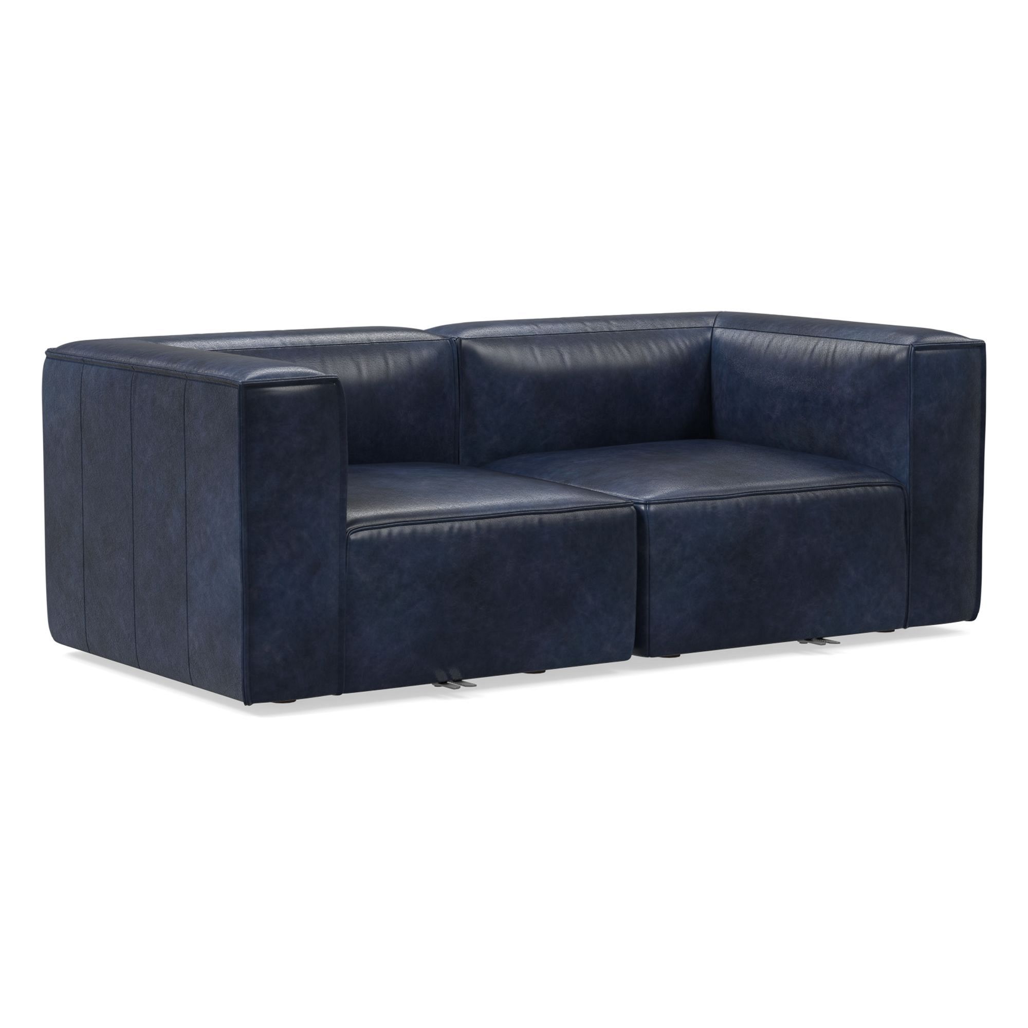 Remi Leather Modular Sofa (72"–108") | West Elm