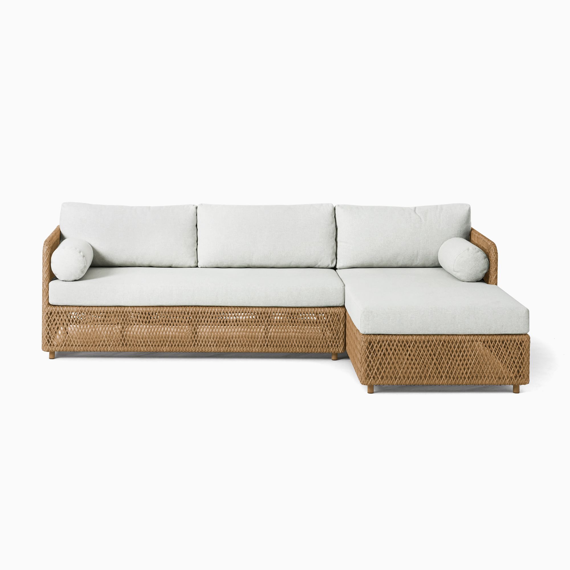 Coastal Outdoor 2-Piece Chaise Sectional (98") | West Elm