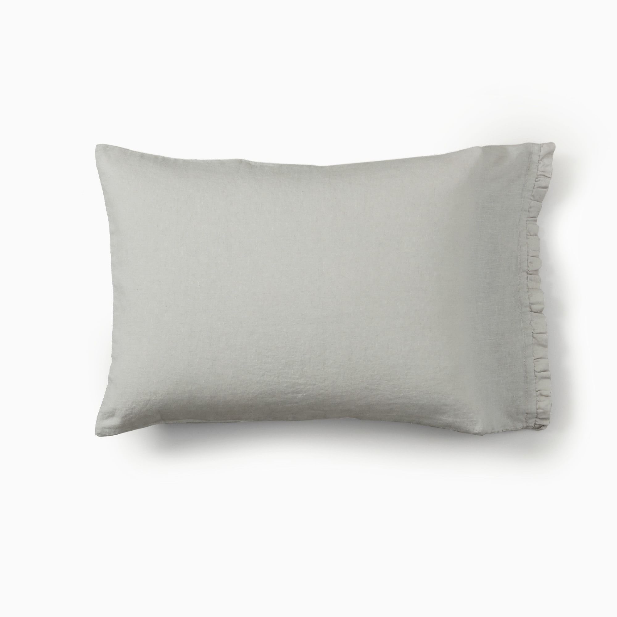 European Flax Linen Ruffle Sheet Set & Pillowcases | West Elm