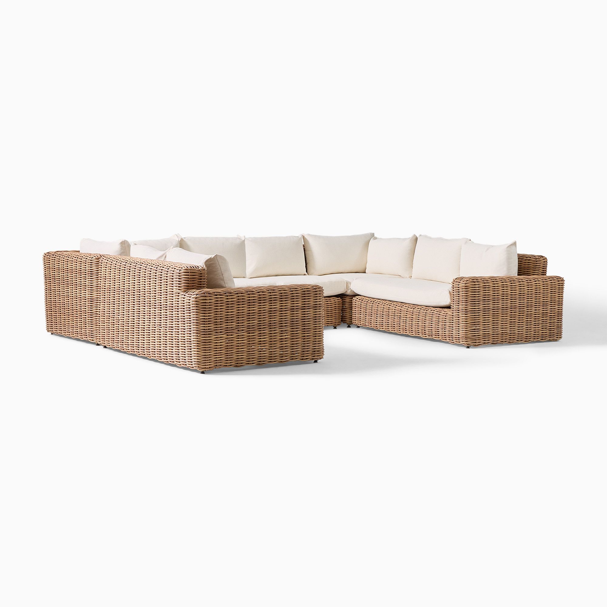 Westport Outdoor 6-Piece U-Shaped Sectional (139") | West Elm