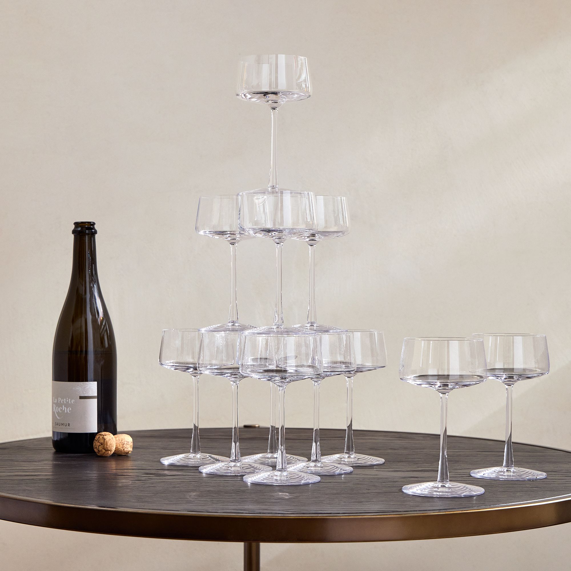 Horizon Lead-Free Crystal Champagne Coupe Sets | West Elm