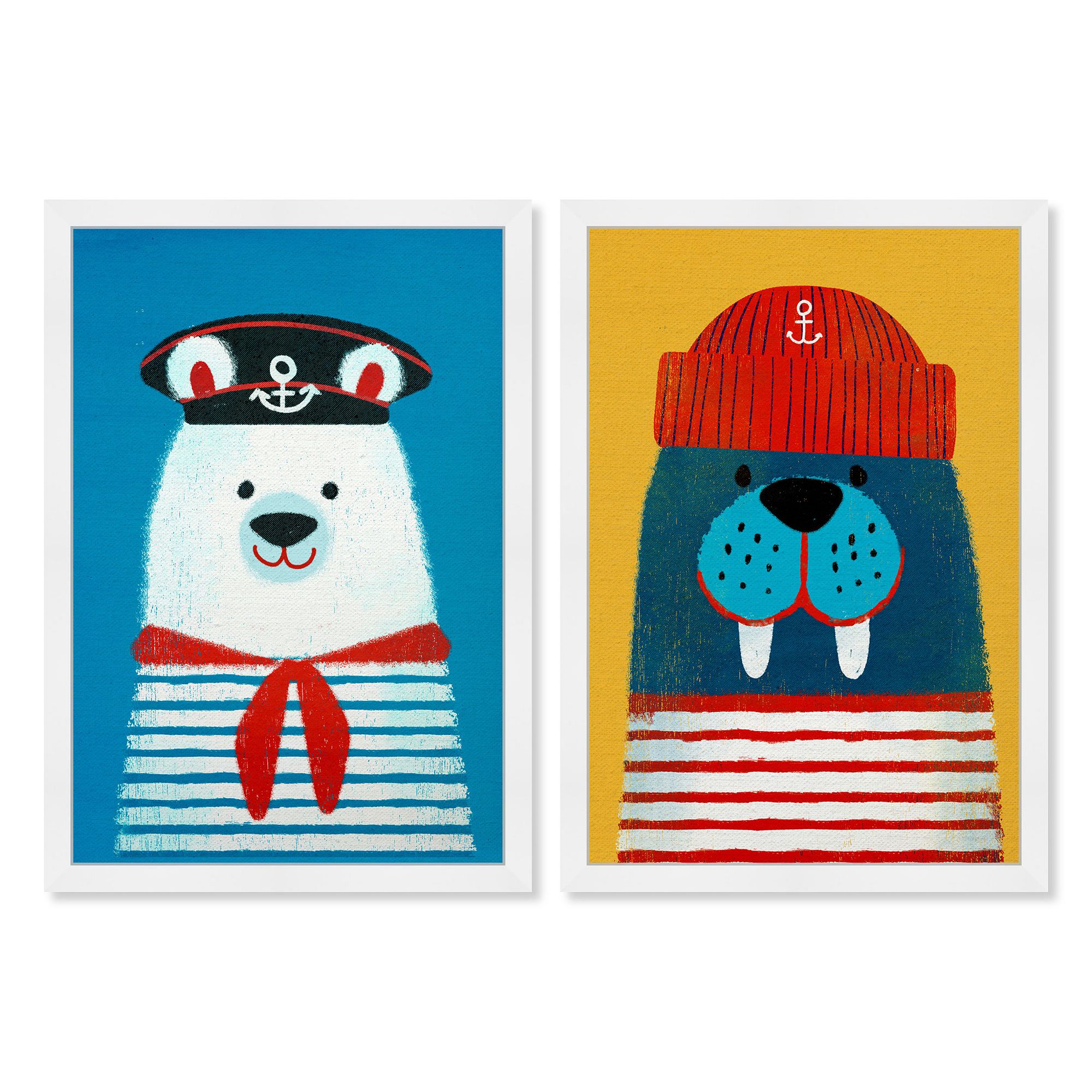 Sailor Bear Framed Wall Art | West Elm