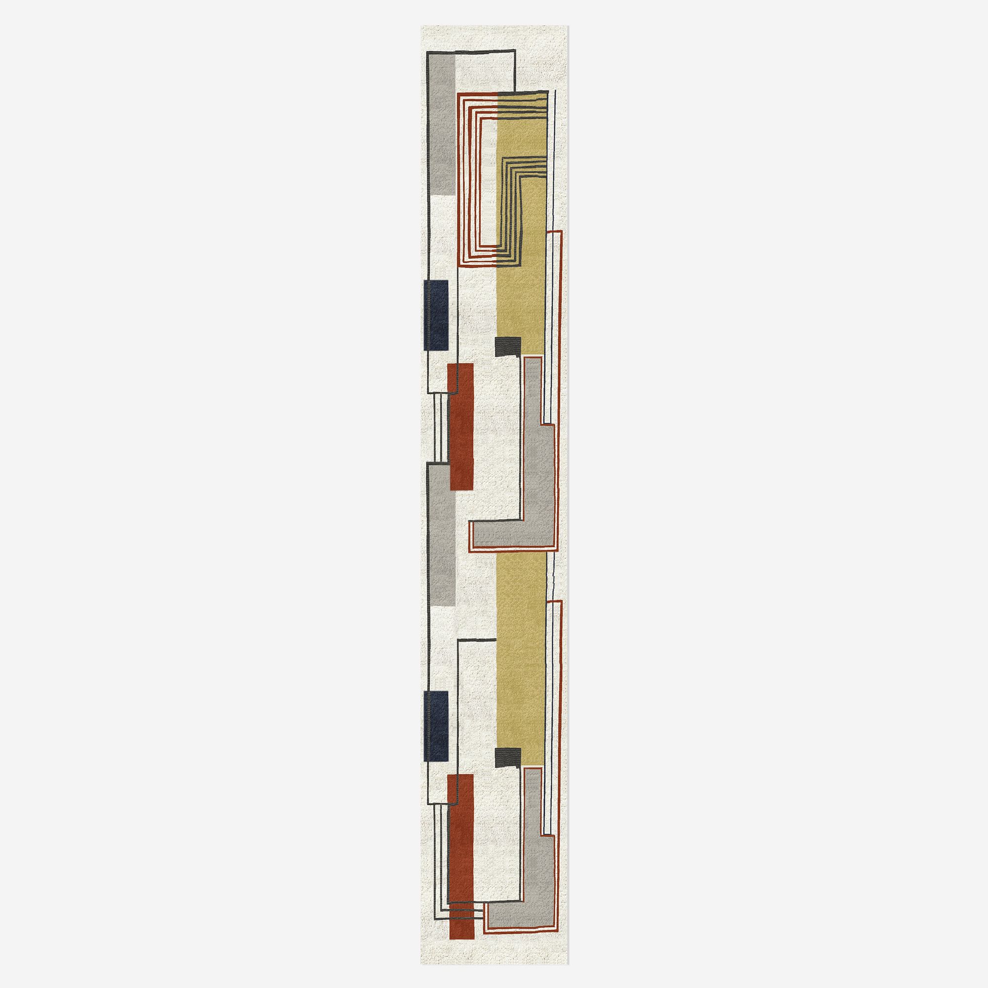 Abstract Lines Wool  Rug | West Elm