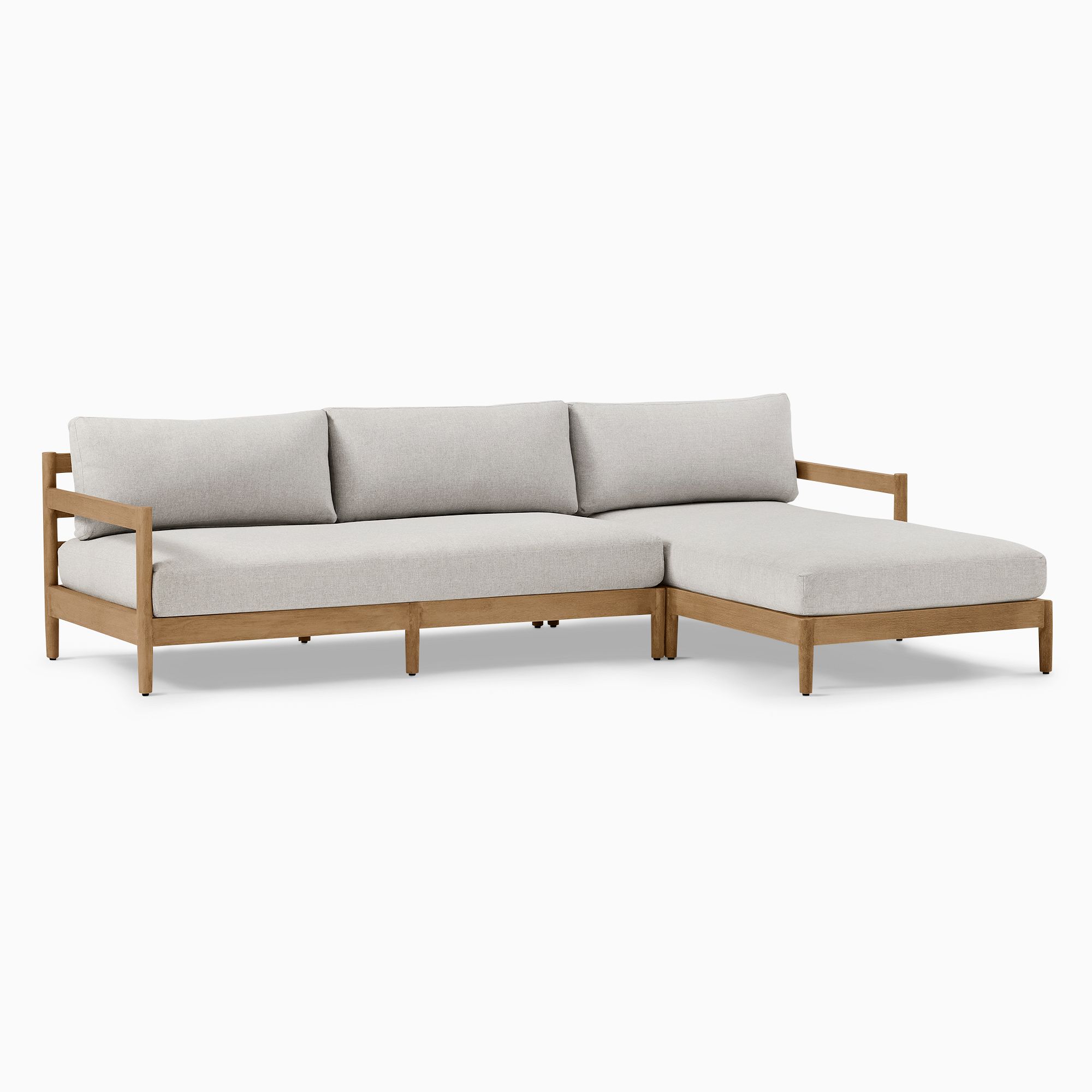 Hargrove Outdoor 2-Piece Chaise Sectional (100") | West Elm