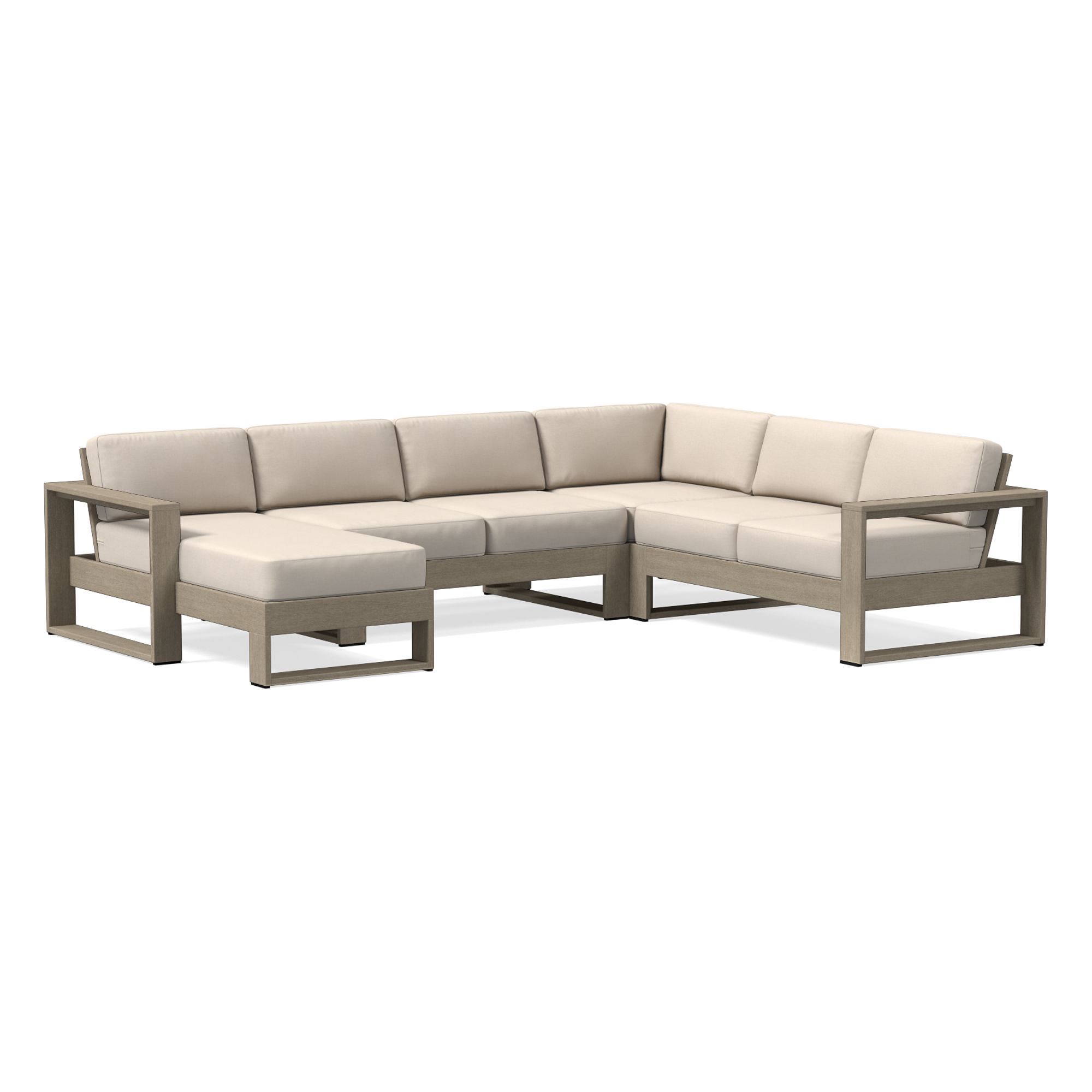 Portside Collection Piece Chaise Sectional, Slipcover