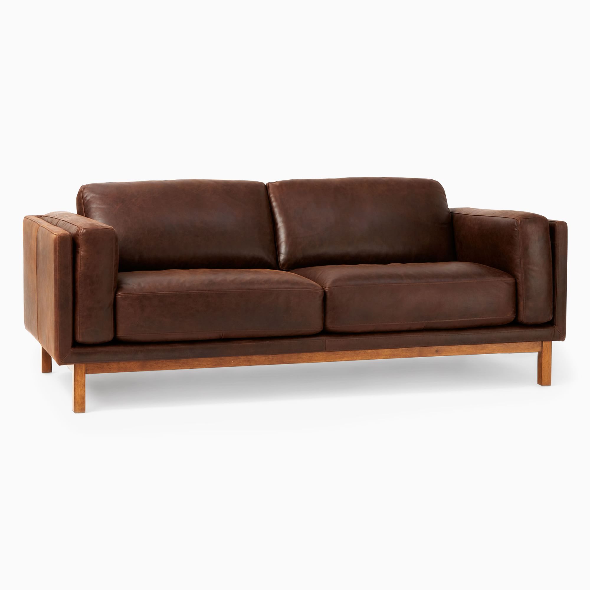 Dekalb Leather Sofa (68"–96") | West Elm