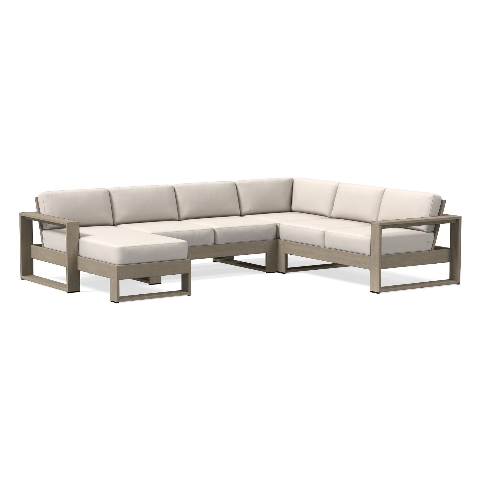 Portside Collection Piece Chaise Sectional, Slipcover