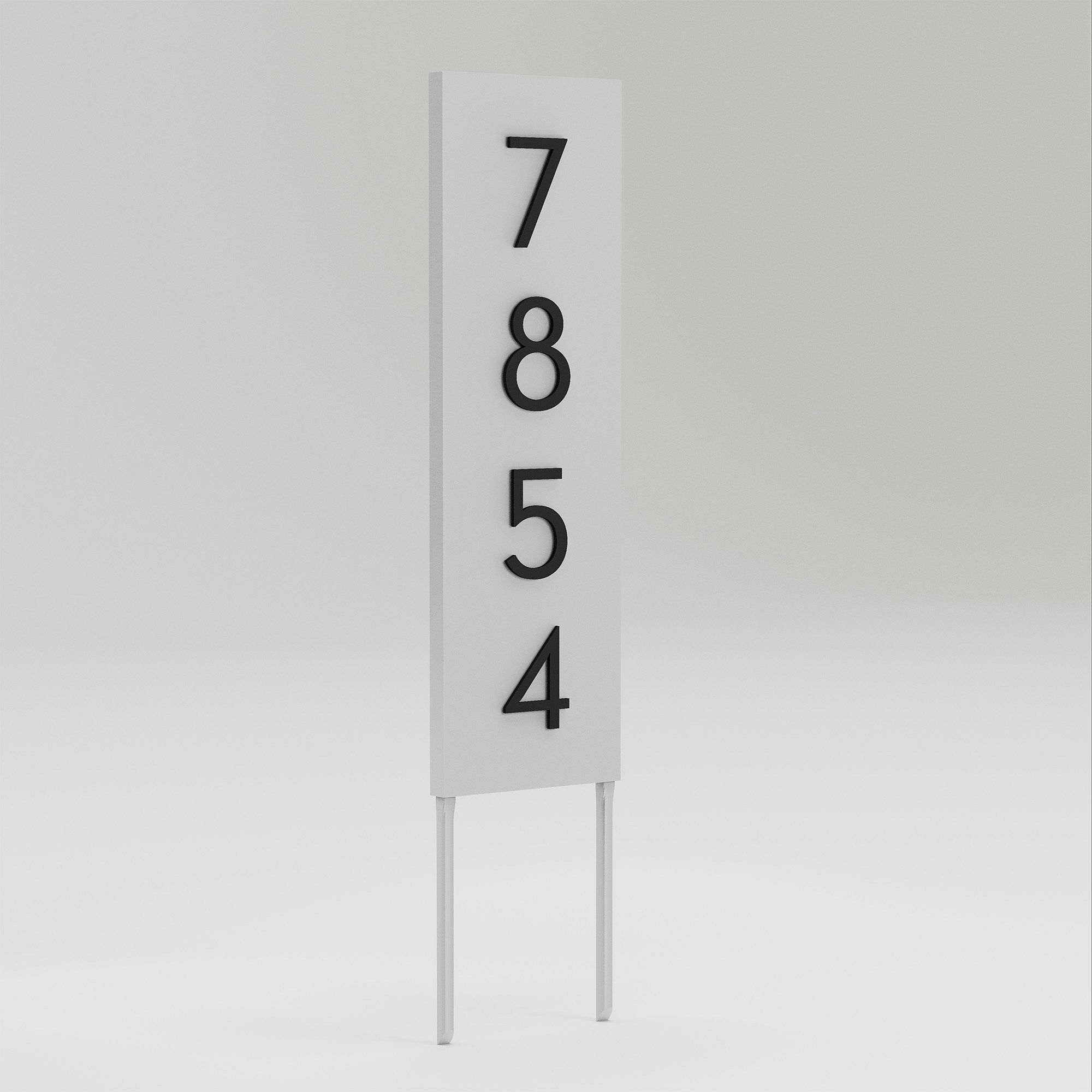 Post & Porch Vertical Home Yard Sign with Magnetic Numbers | West Elm