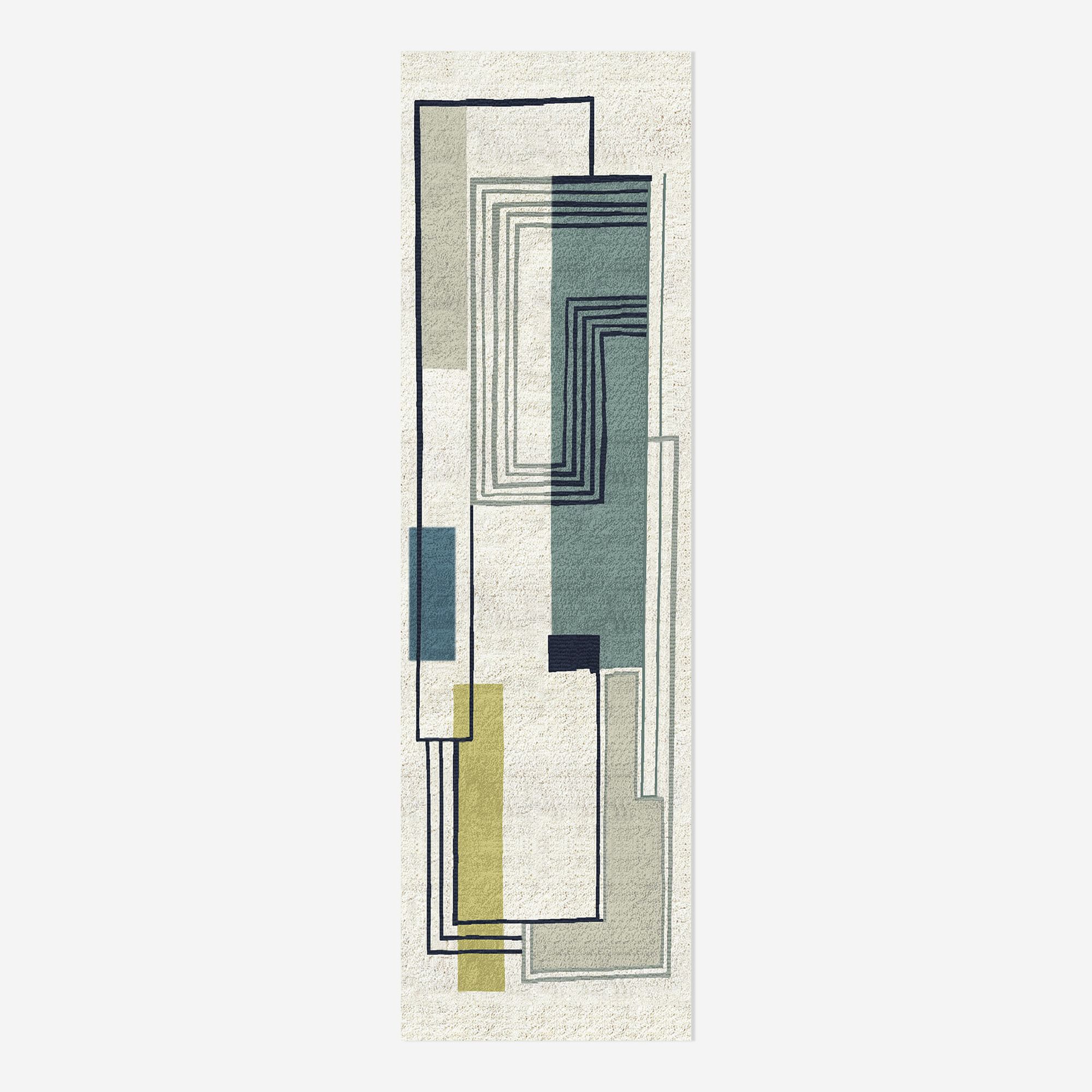 Abstract Lines Wool  Rug | West Elm