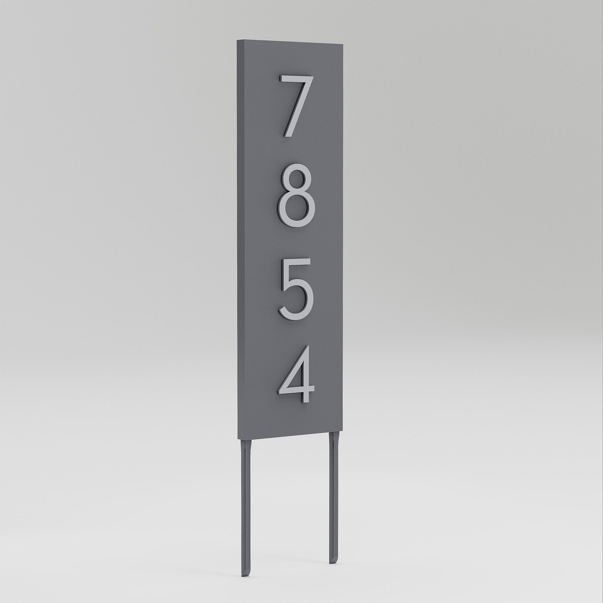 Post & Porch Vertical Home Yard Sign with Magnetic Numbers | West Elm