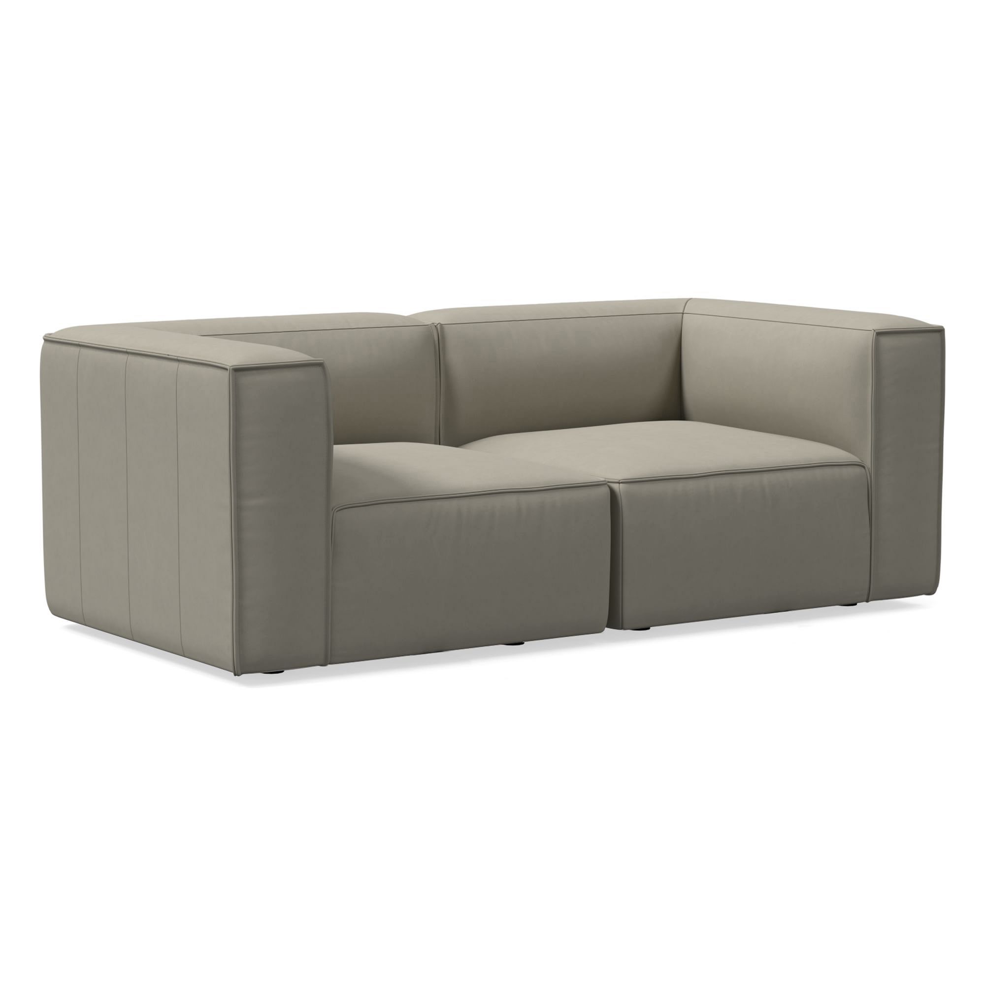 Remi Leather Modular Sofa (72"–108") | West Elm