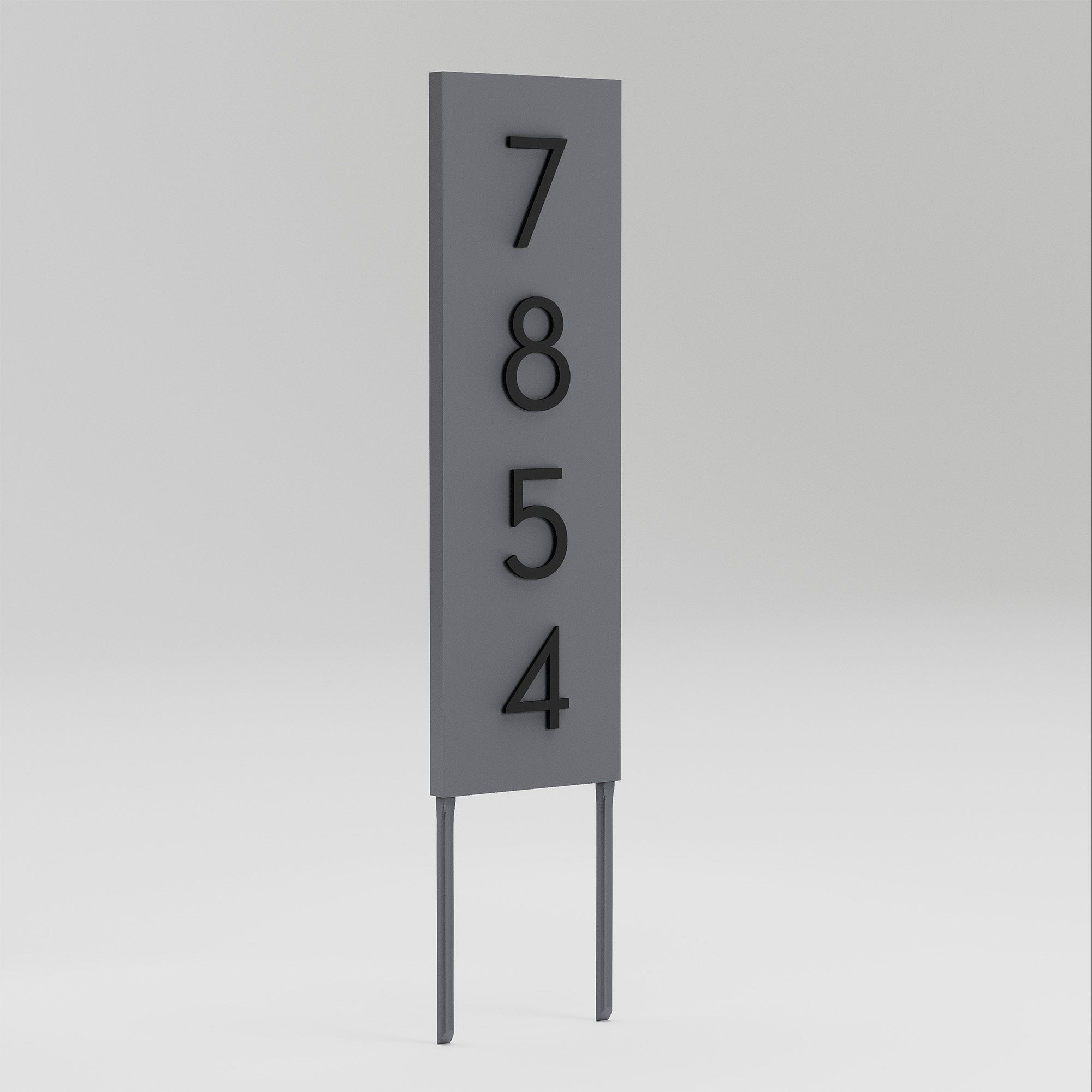 Post & Porch Vertical Home Yard Sign with Magnetic Numbers | West Elm