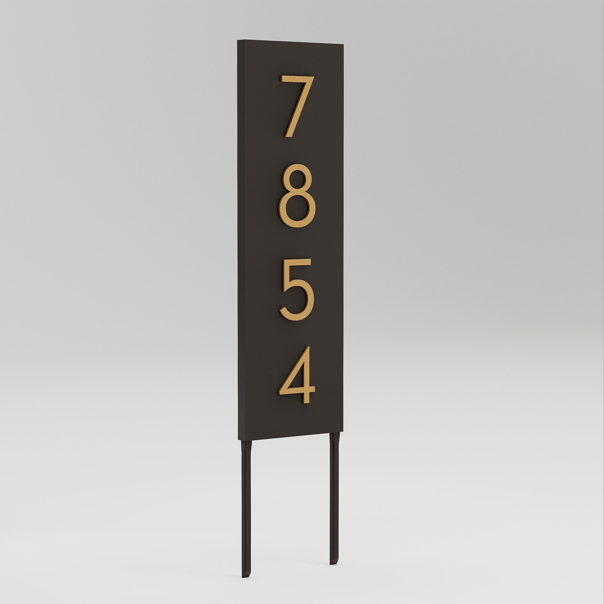 Post & Porch Vertical Home Yard Sign with Magnetic Numbers | West Elm