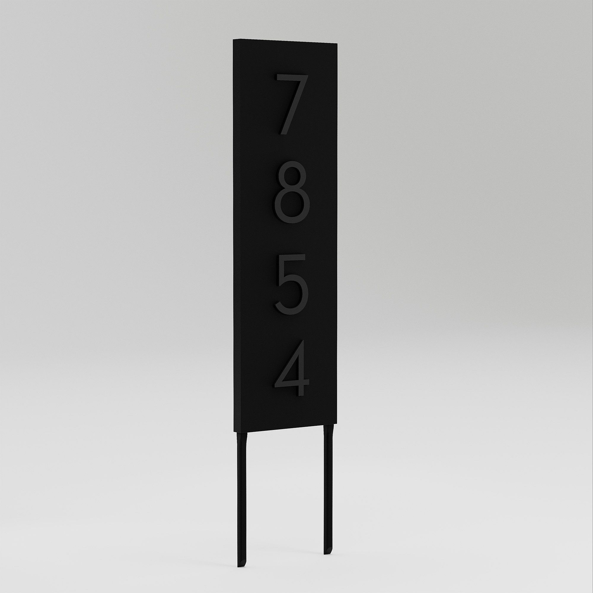 Post & Porch Vertical Home Yard Sign with Magnetic Numbers | West Elm