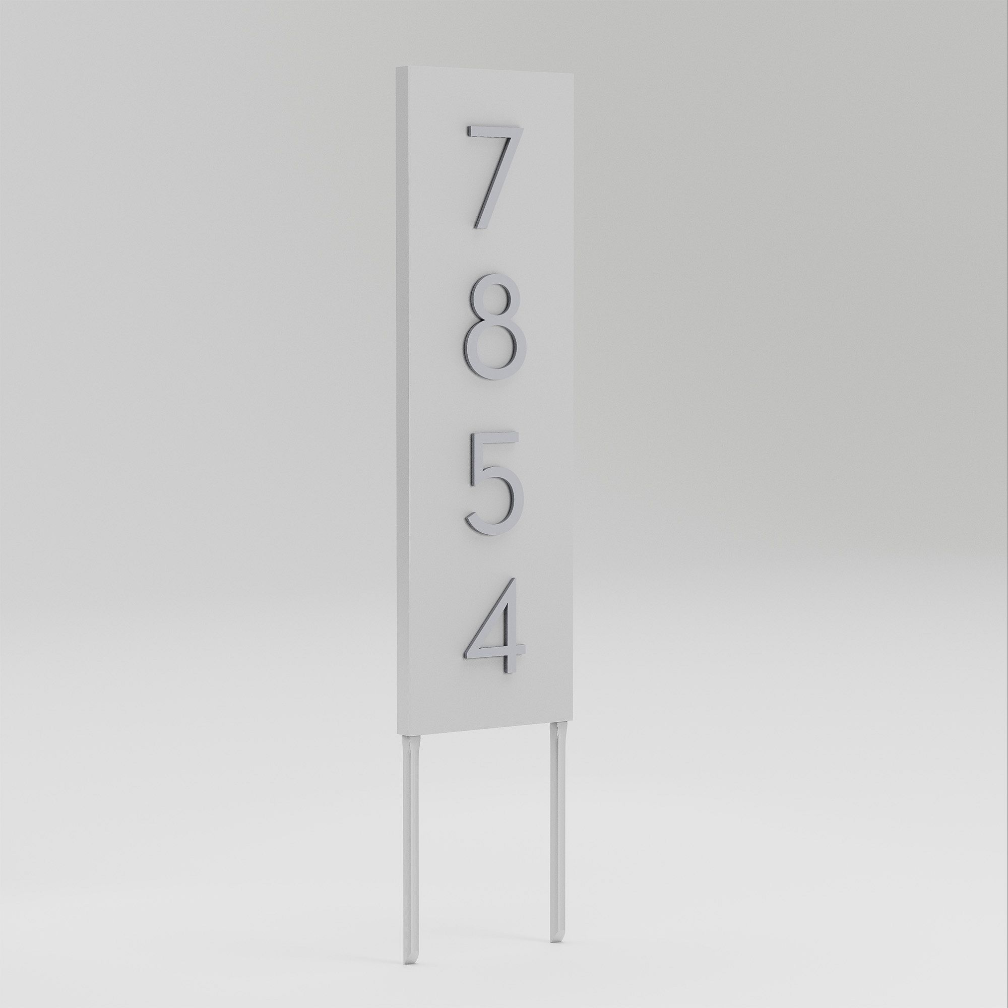 Post & Porch Vertical Home Yard Sign with Magnetic Numbers | West Elm