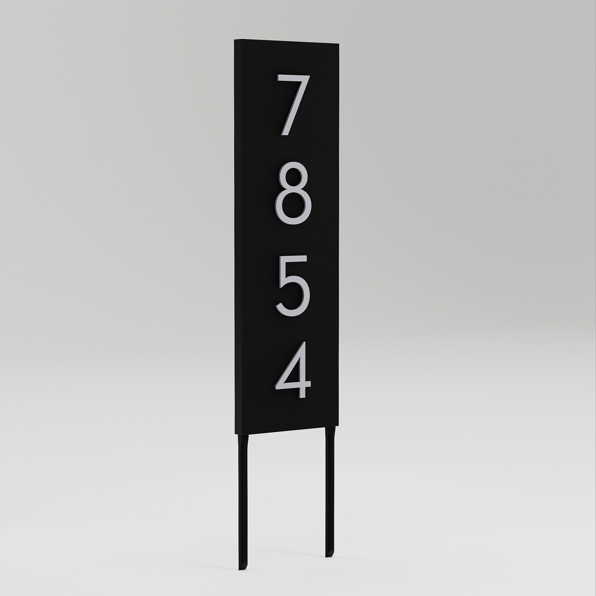 Post & Porch Vertical Home Yard Sign with Magnetic Numbers | West Elm