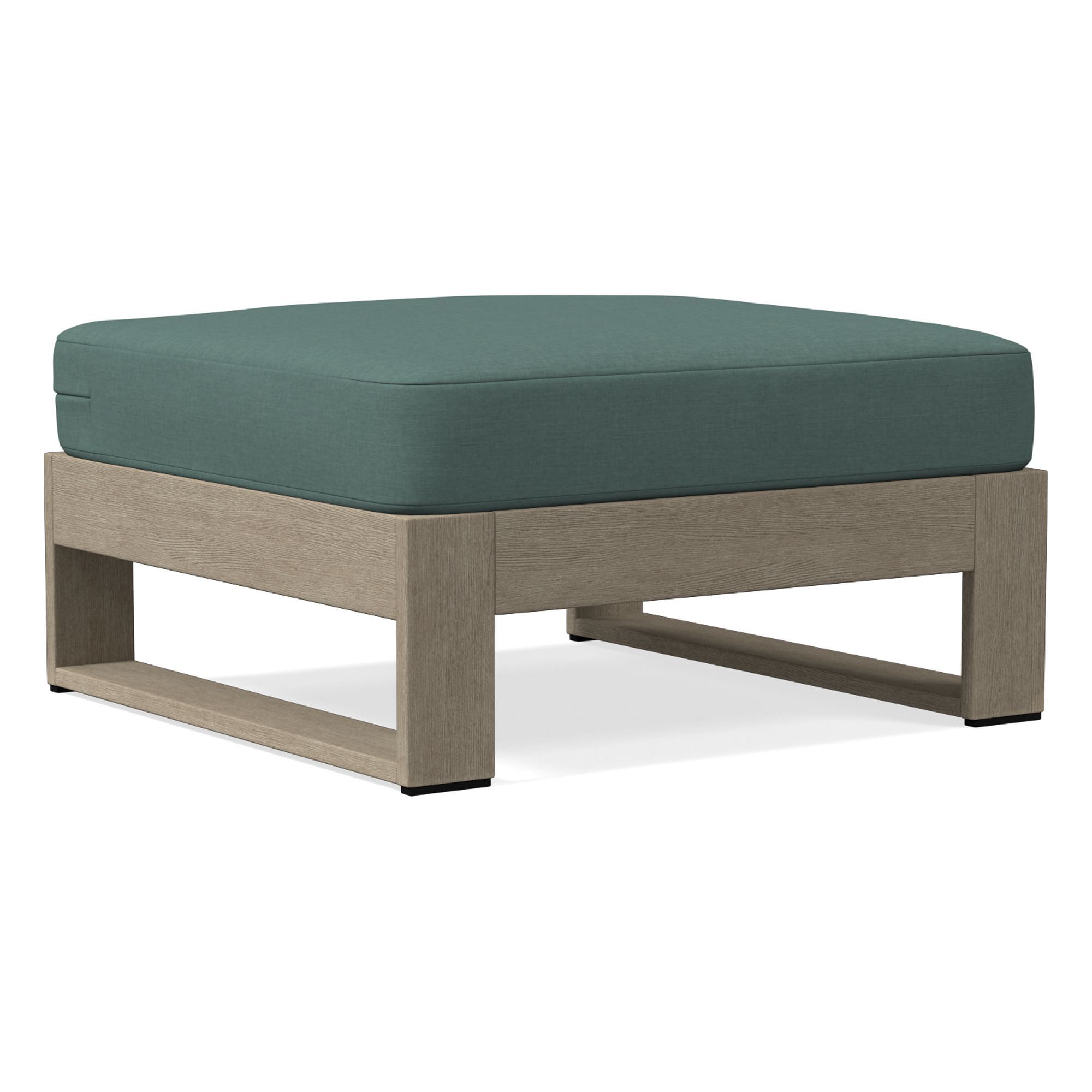 Portside Extra Deep Ottoman Outdoor Cushion Cover | West Elm