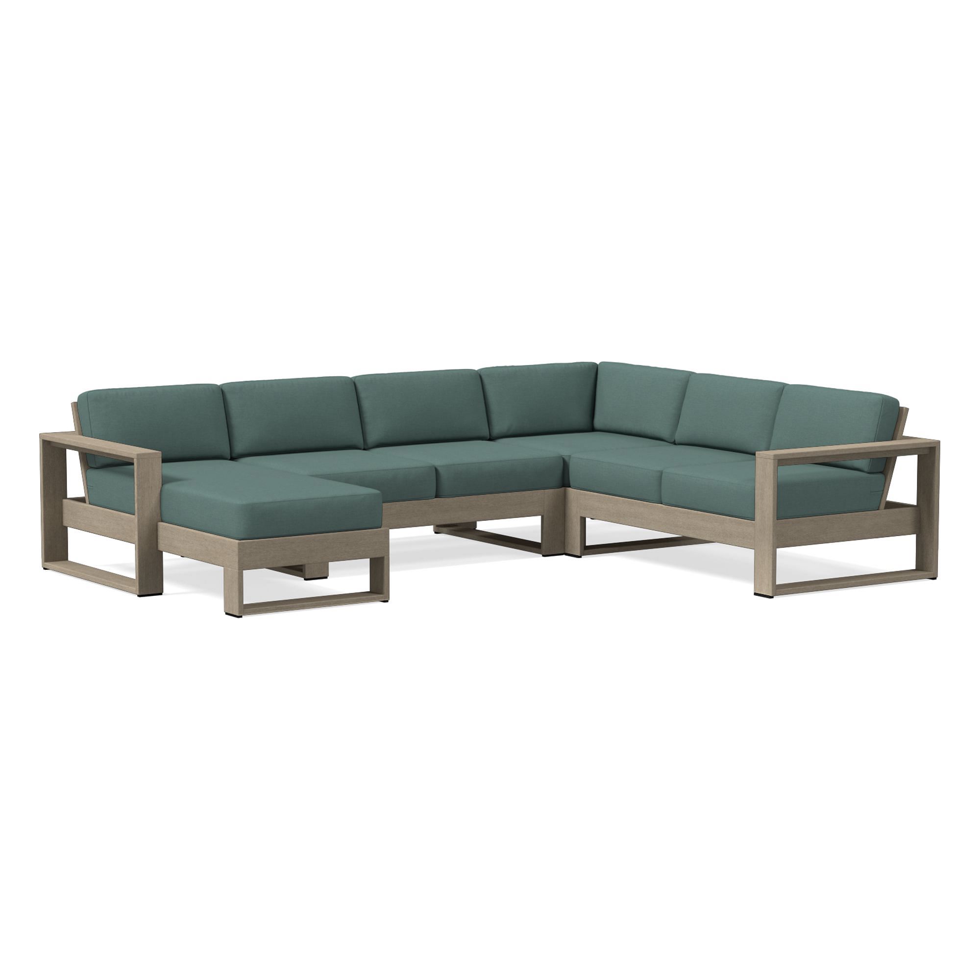 Portside Collection Piece Chaise Sectional, Slipcover