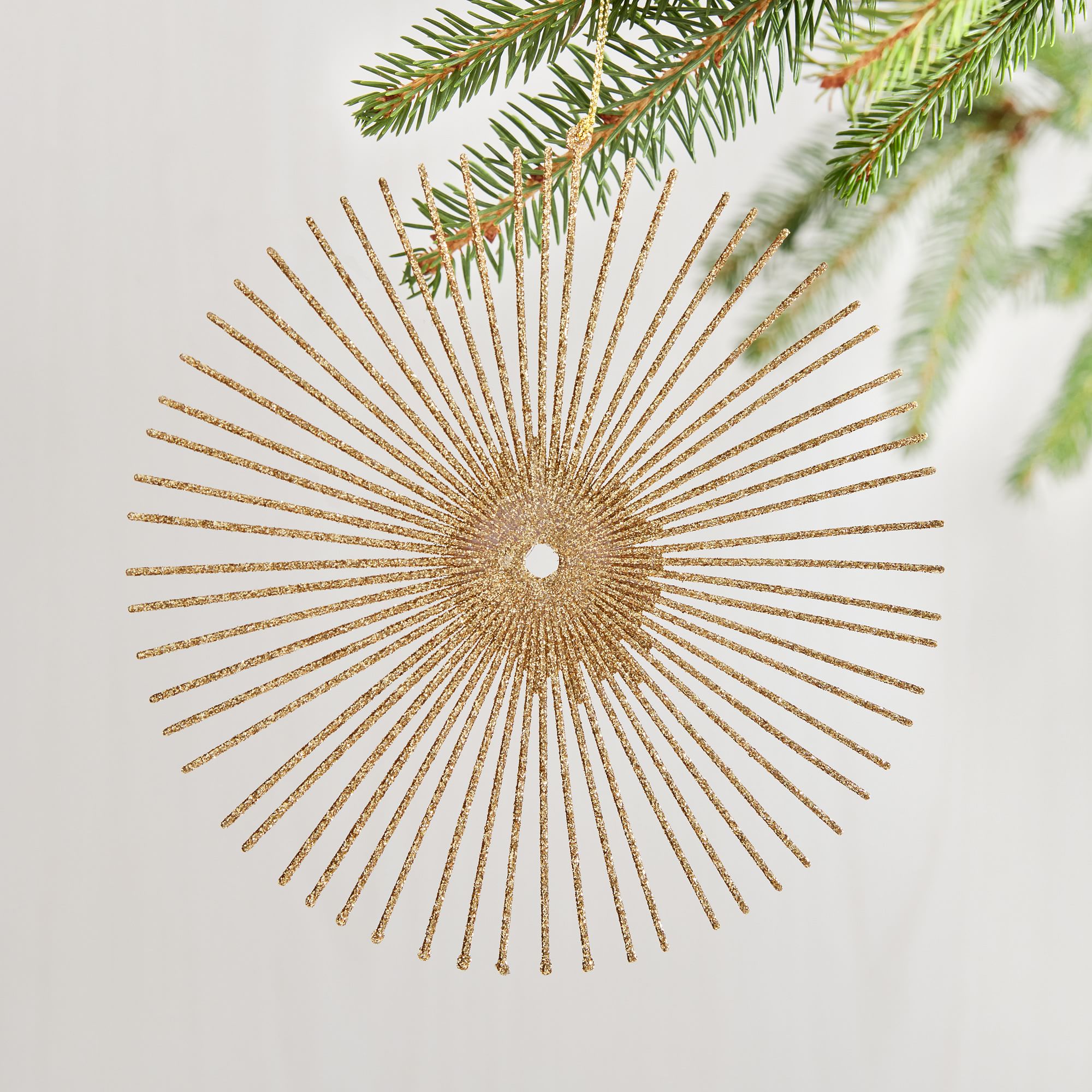 Glitter Sunburst Ornament | West Elm