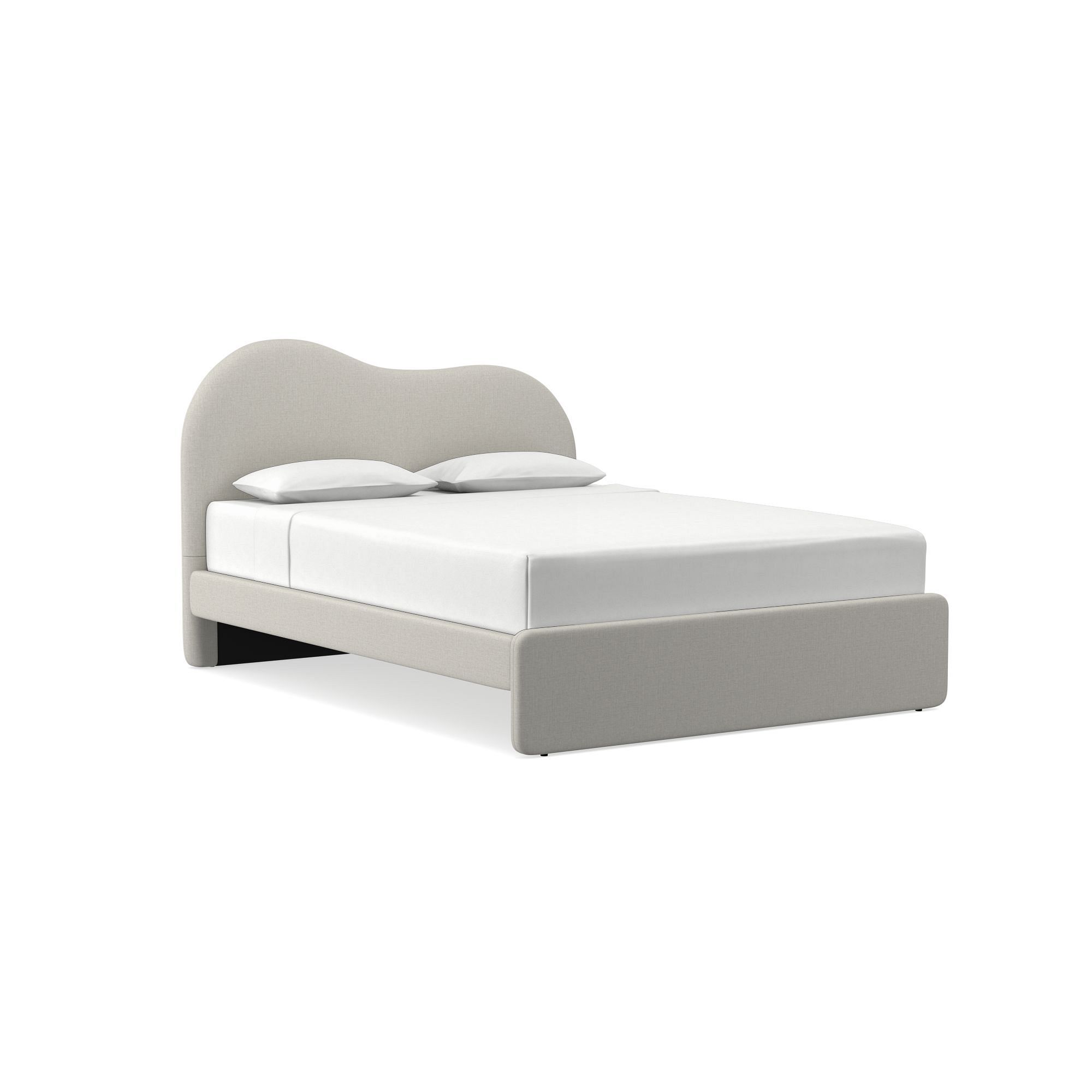 Alba Asymmetric Upholstered Bed | West Elm