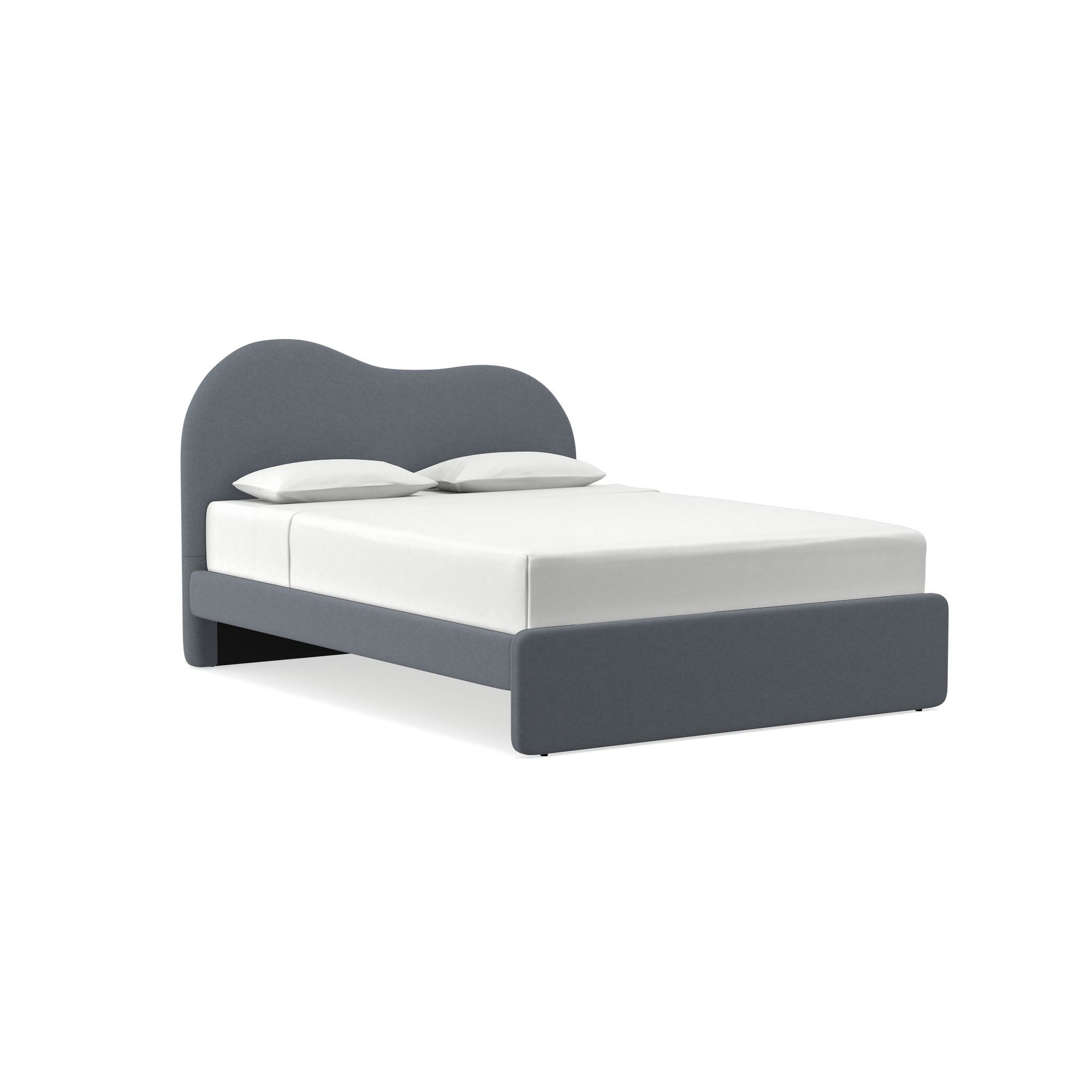 Alba Asymmetric Upholstered Bed | West Elm