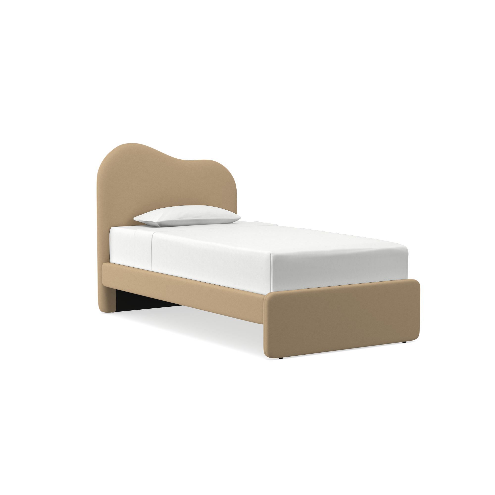 Alba Asymmetric Upholstered Bed | West Elm