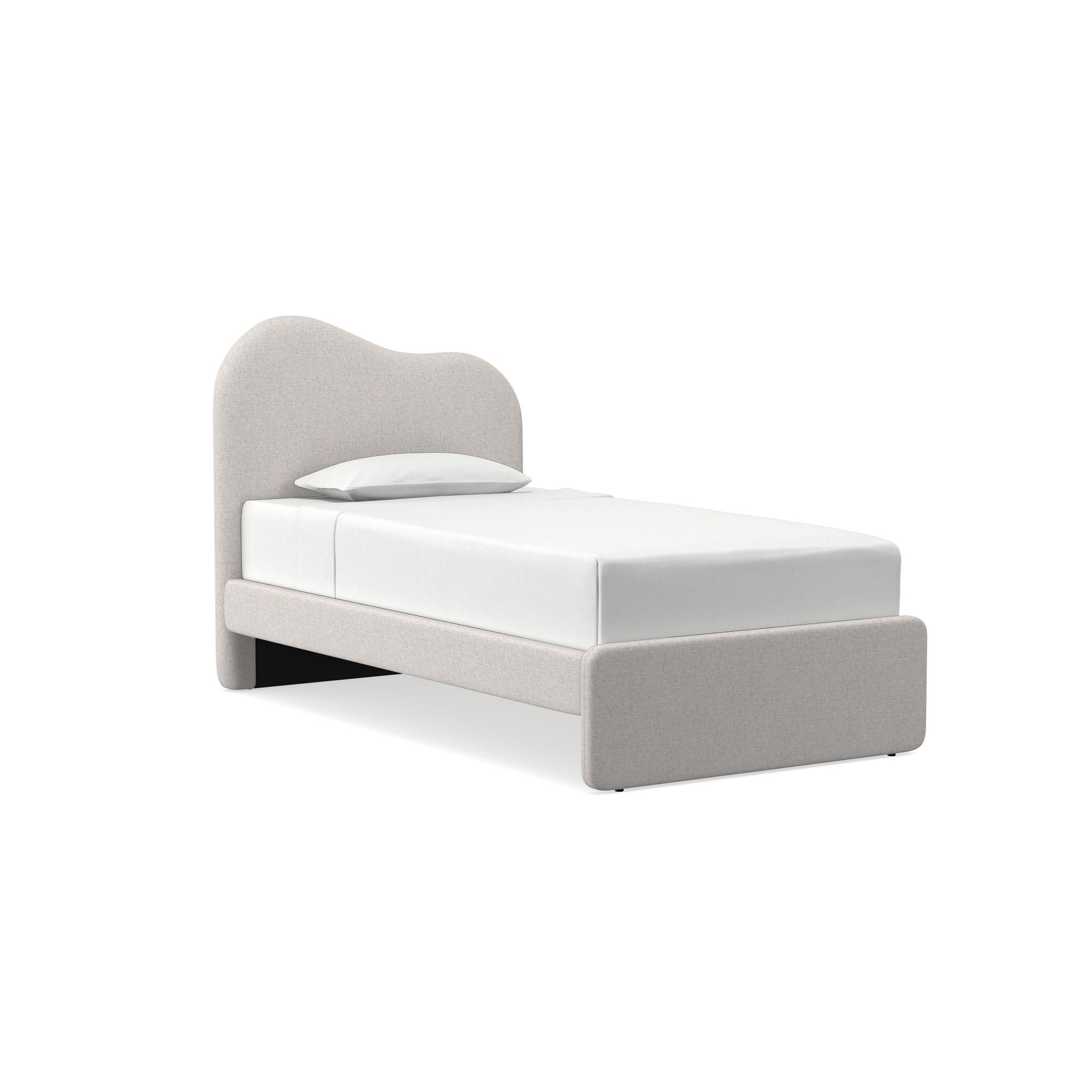 Alba Asymmetric Upholstered Bed | West Elm