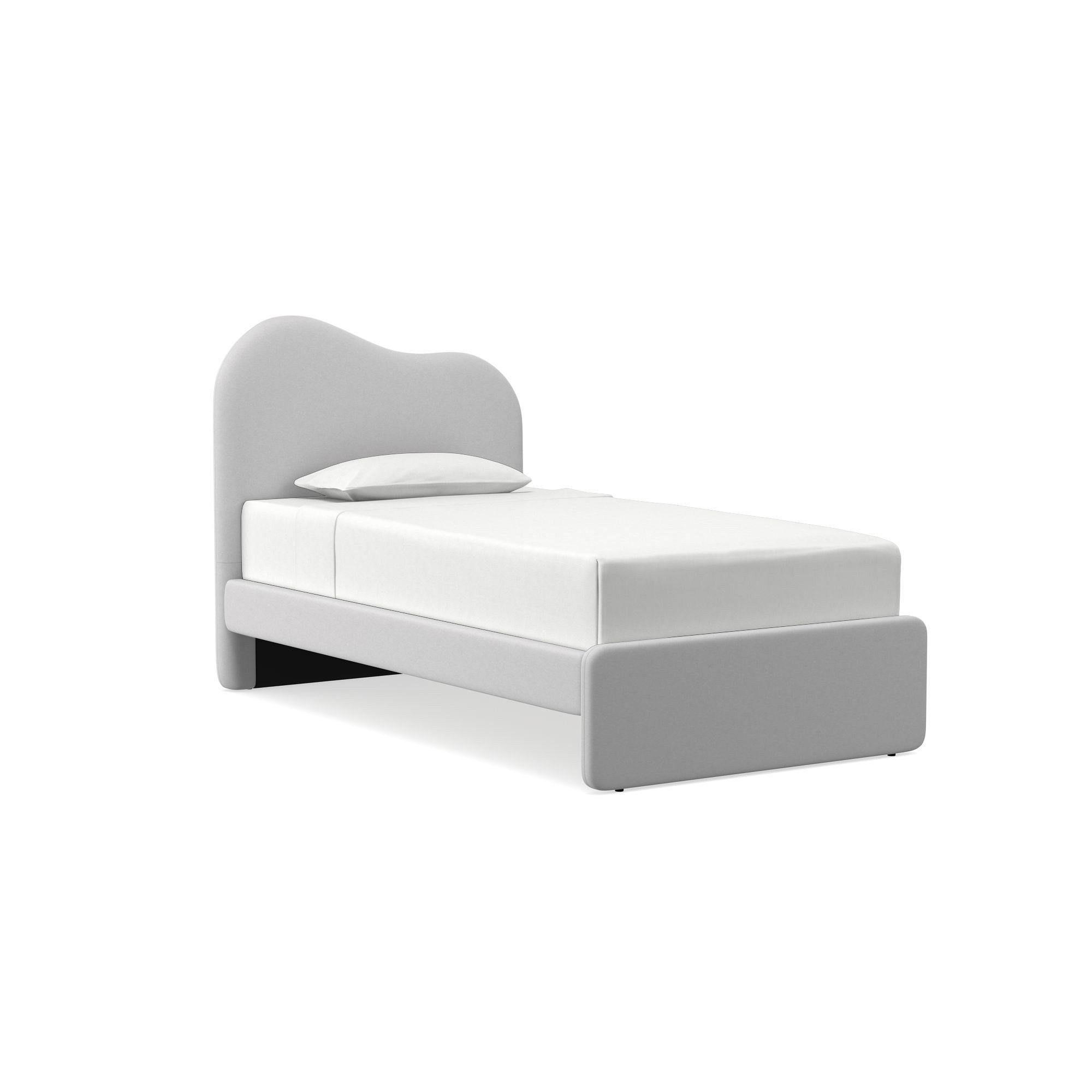 Alba Asymmetric Upholstered Bed | West Elm