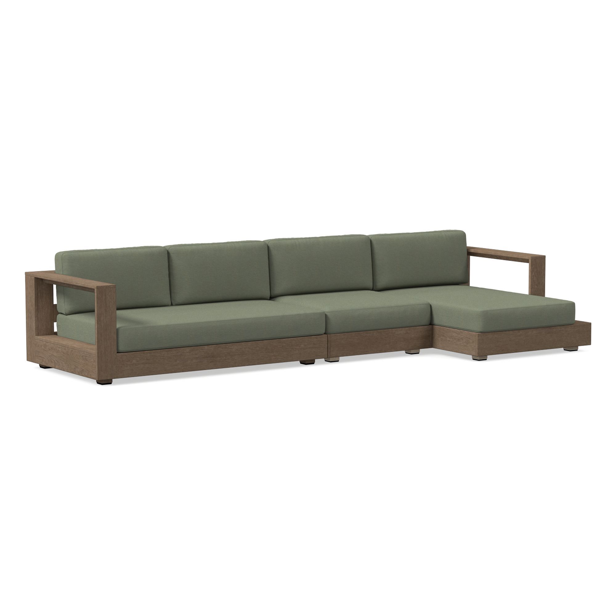 Telluride Outdoor -Piece Chaise Sectional Cushion Covers | West Elm