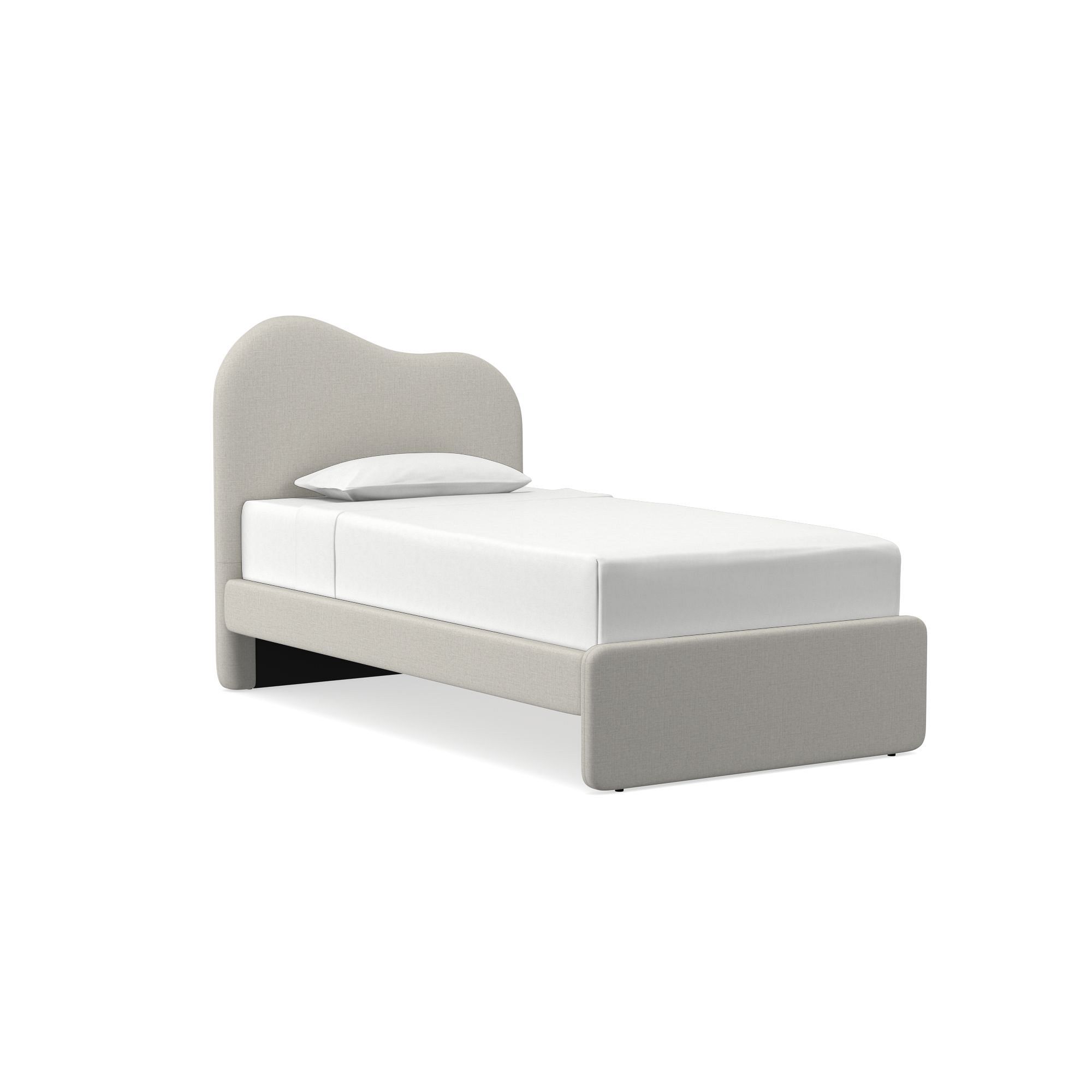 Alba Asymmetric Upholstered Bed | West Elm