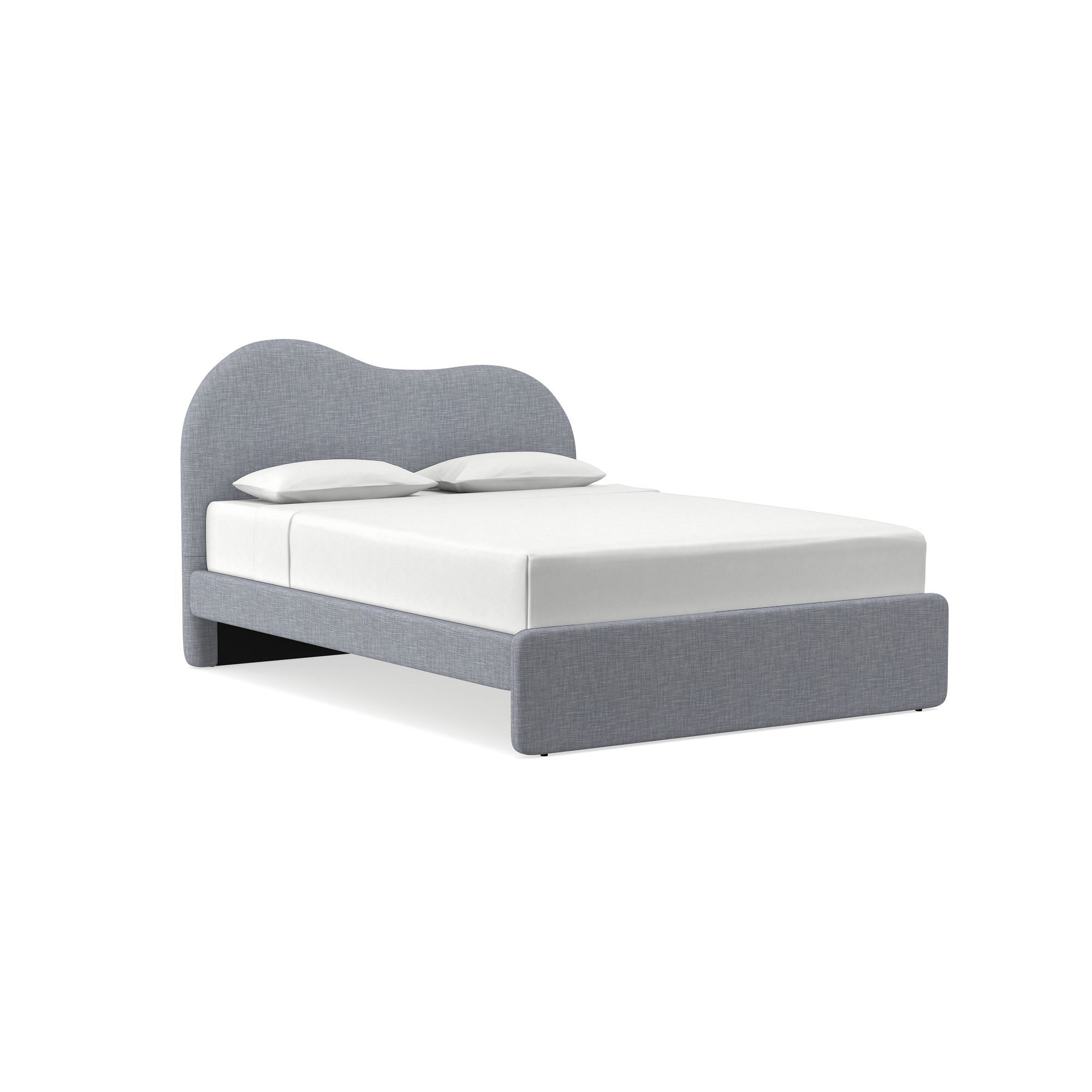 Alba Asymmetric Upholstered Bed | West Elm