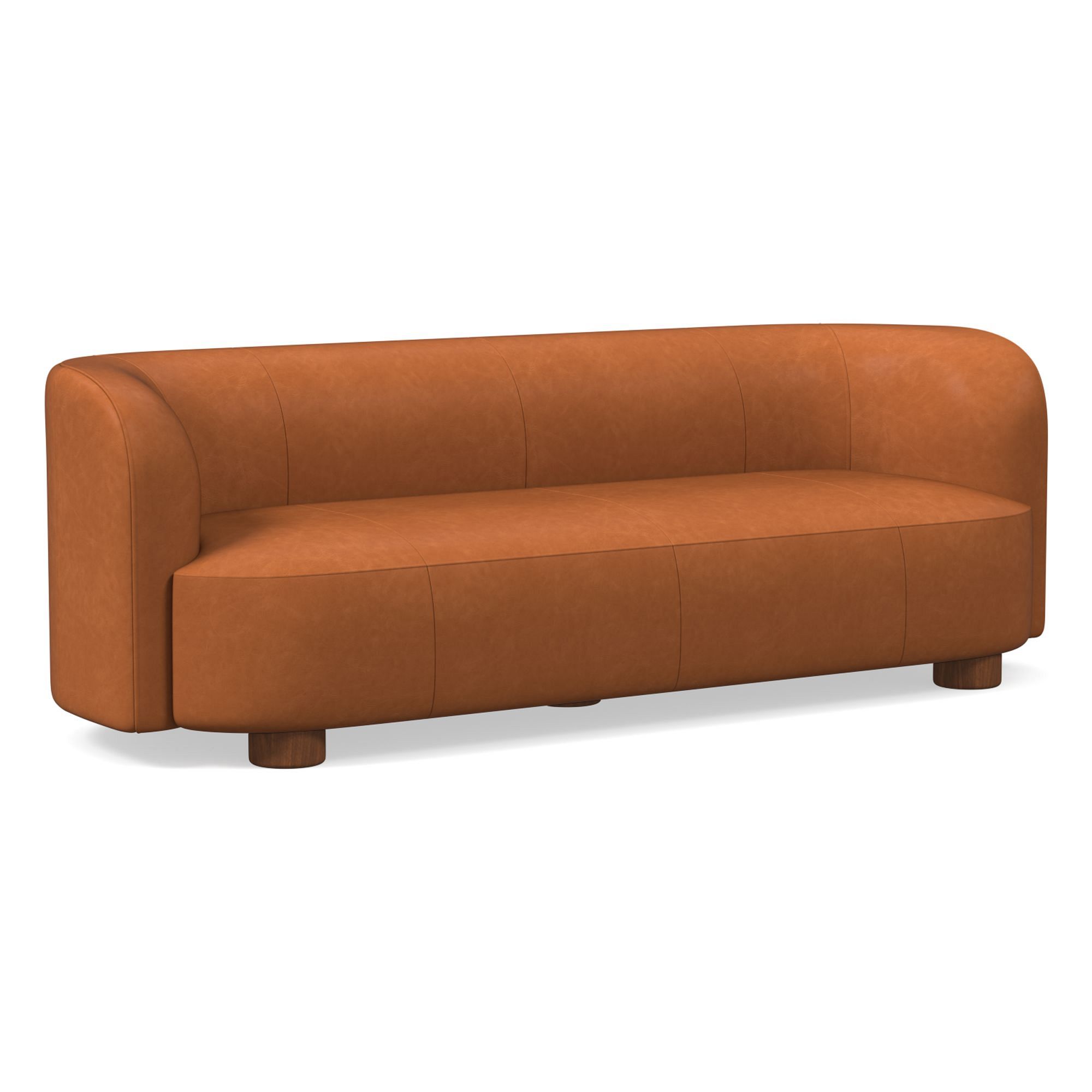 Laurent Leather Sofa (76"–96") | West Elm