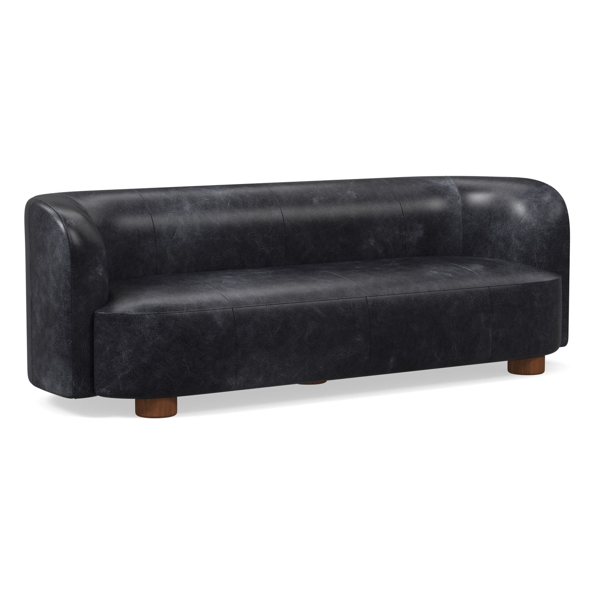 Laurent Leather Sofa (76"–96") | West Elm