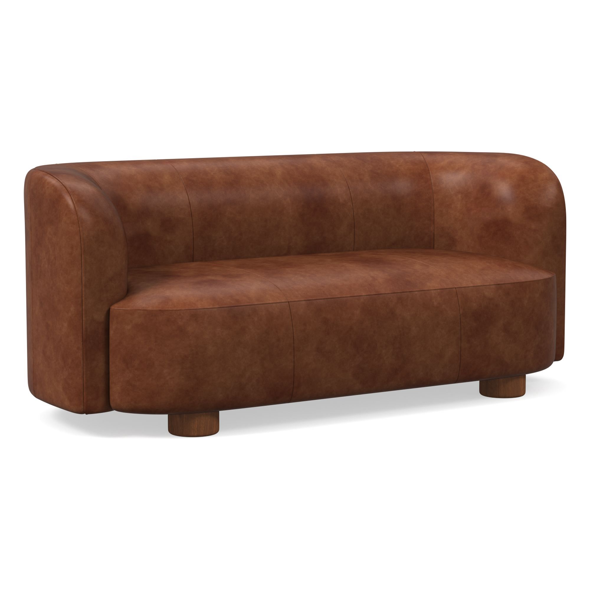 Laurent Leather Sofa (76"–96") | West Elm