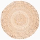 Round Concentric Jute Rug